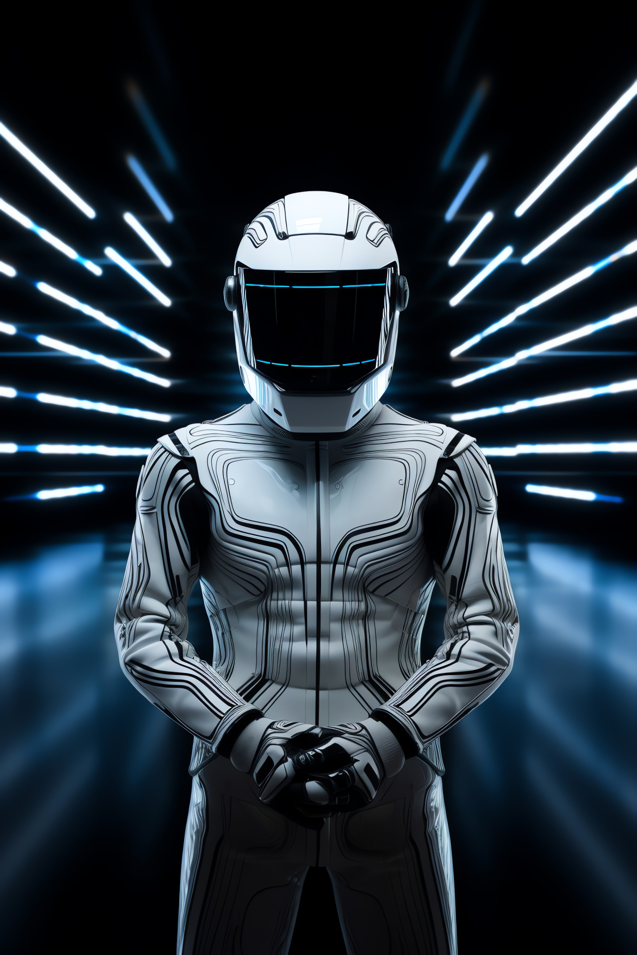 The Stig, race track, velocity stripes, motor racing, protective headgear, HD Phone Wallpaper