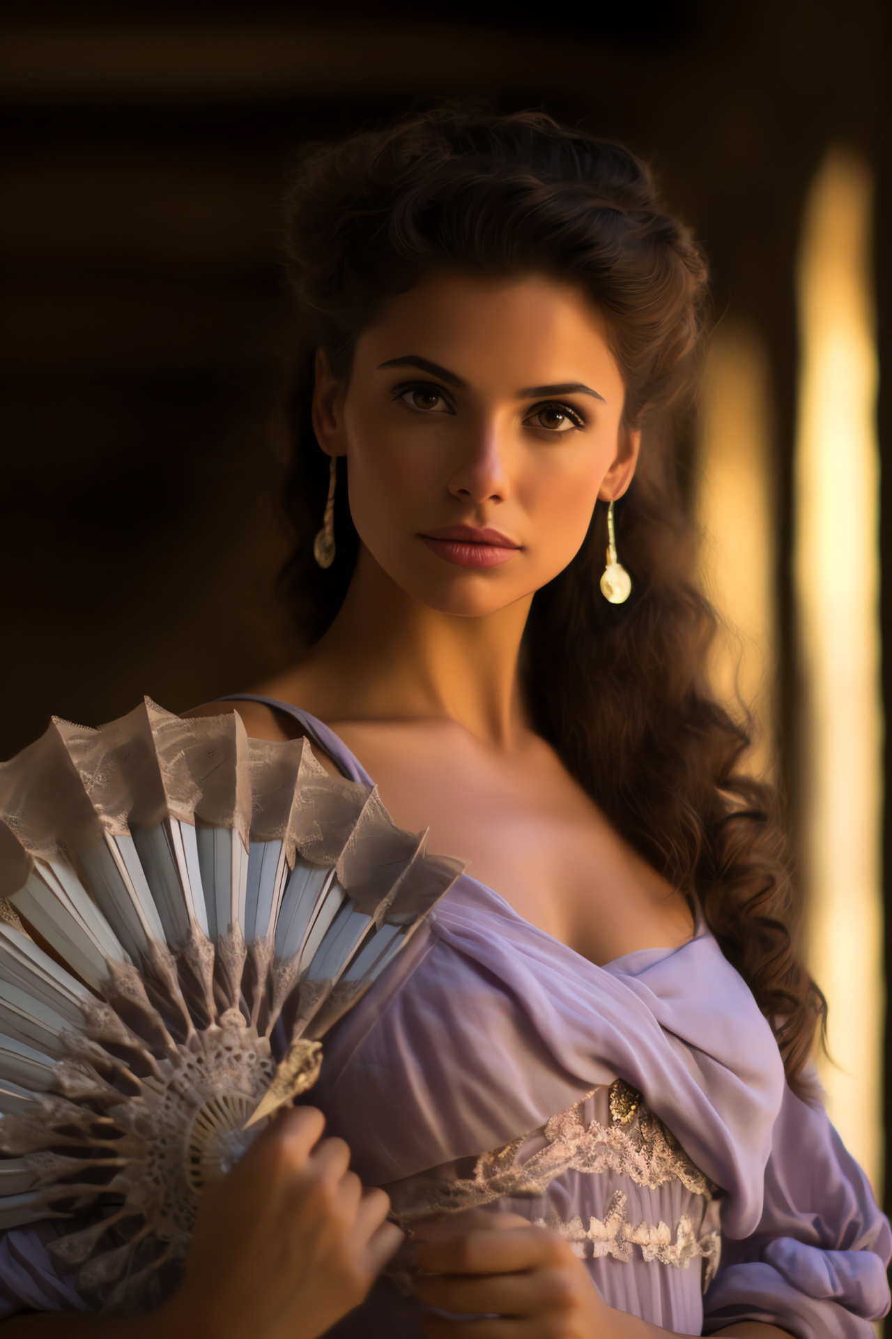 Spartacus series, Roman woman character, High status fashion, Luxury setting, Dramatic persona, HD Phone Wallpaper