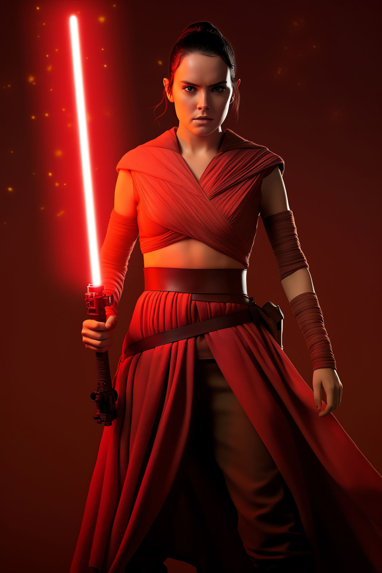 Rey, Star Wars saga, Force-sensitive character, Sci-fi film series, Female protagonist, HD Phone Image