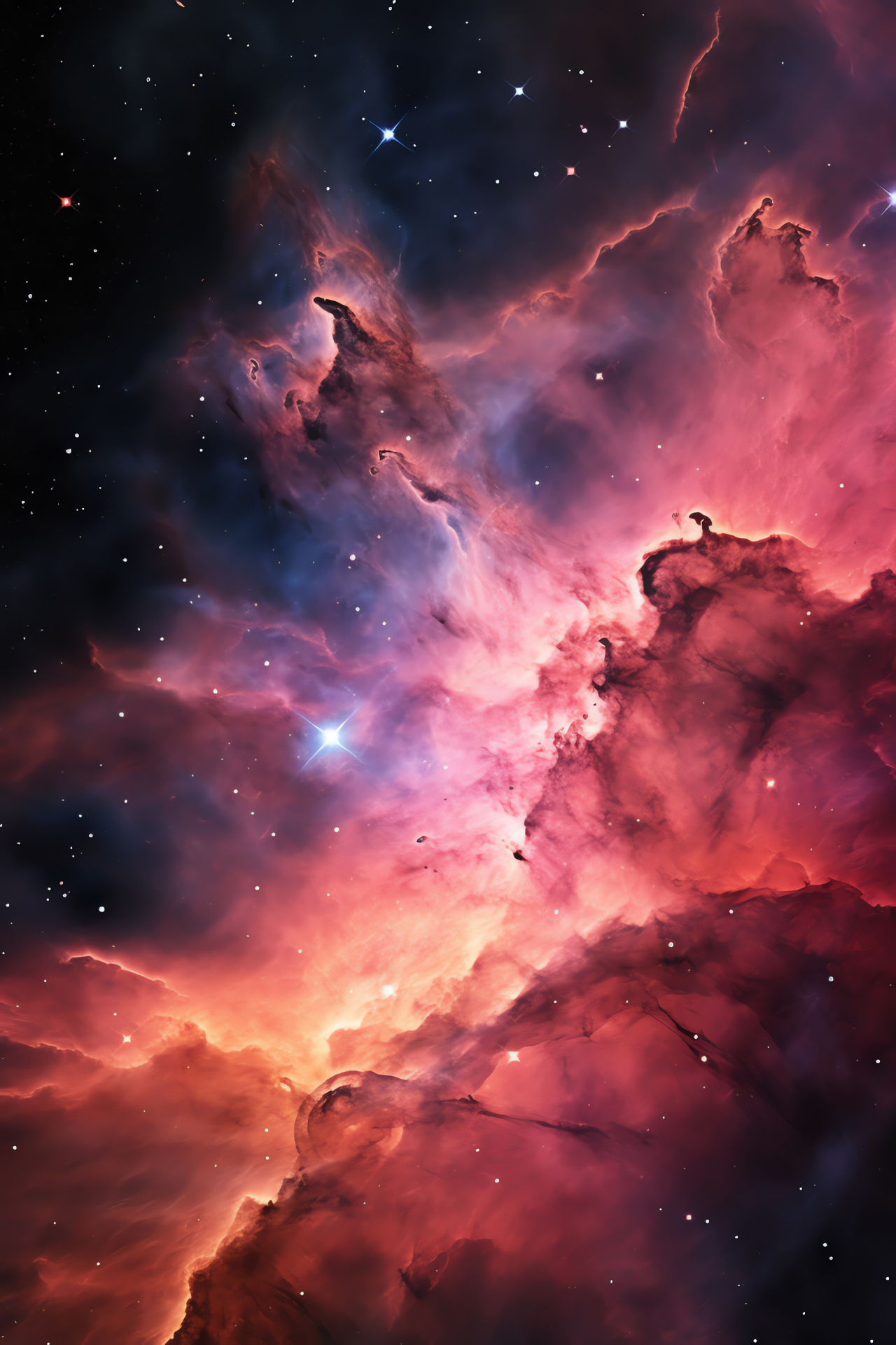 Carina Nebula, Stellar formations, Star forming regions, Nebular beauty, Astronomical wonder, HD Phone Wallpaper