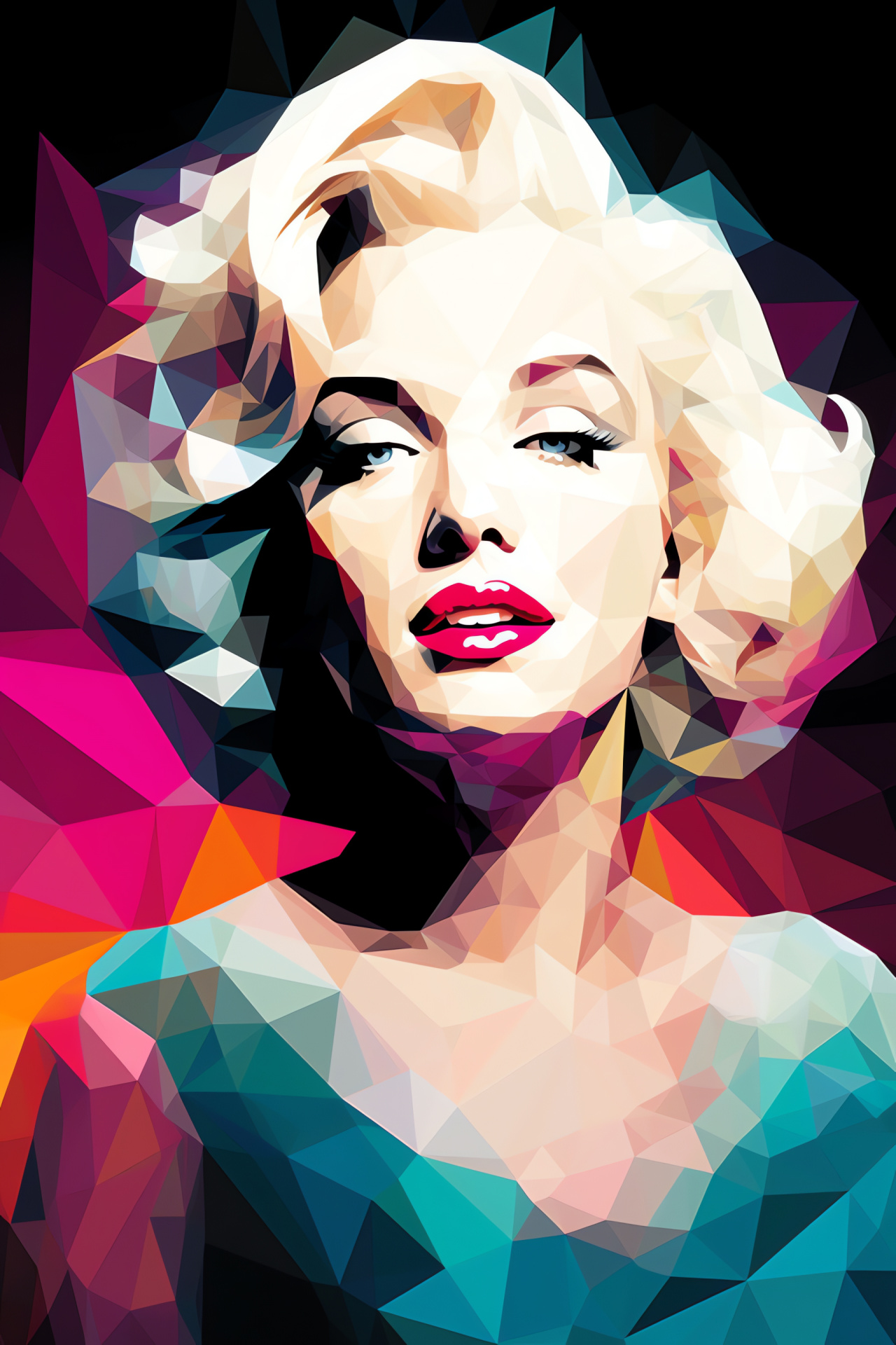 Marilyn Monroe, Hollywood legend, Popular culture symbol, Timeless charm, Glamour icon, HD Phone Image