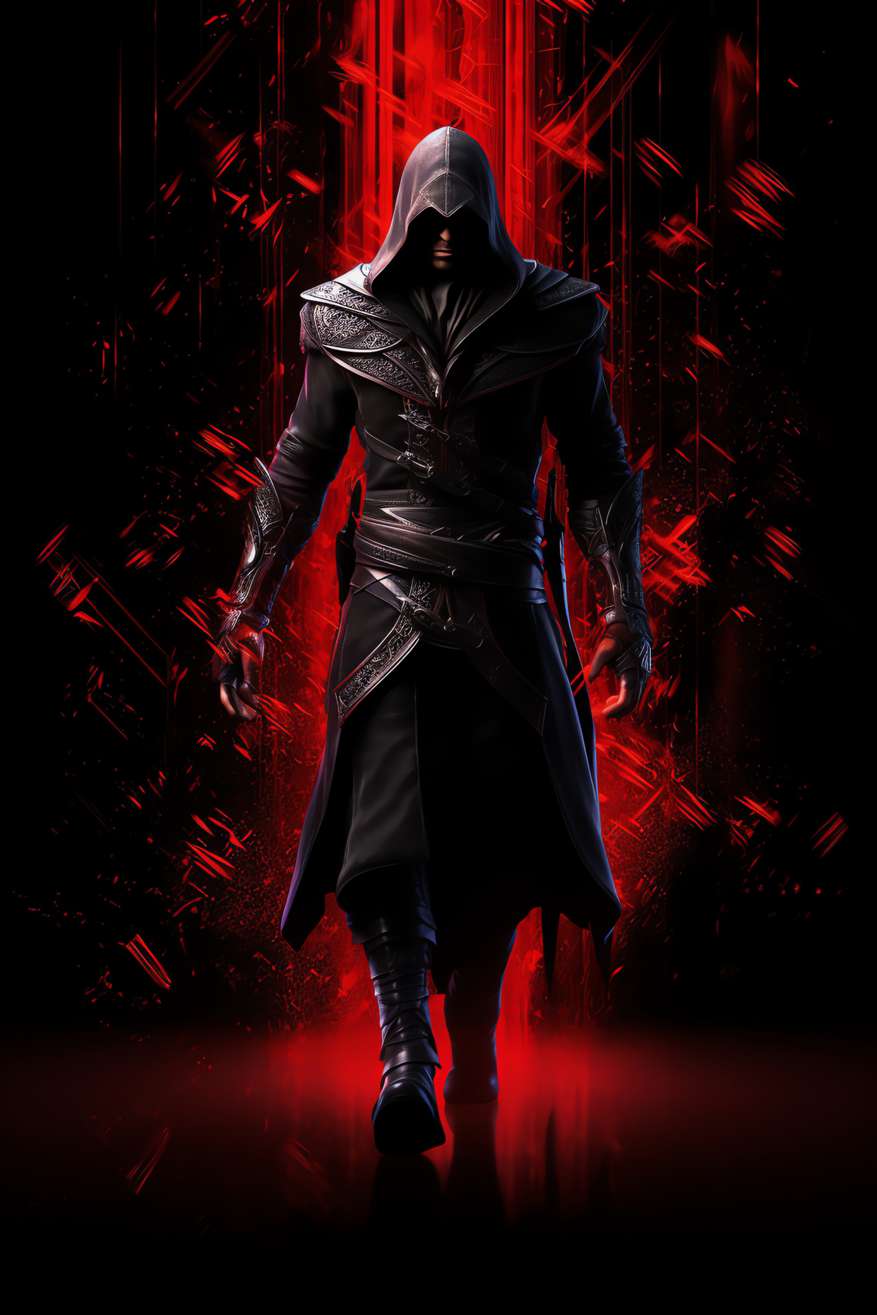 PlayStation gaming, Assassin's Creed character, Sharp gaze, Master assassin, Refined attire, HD Phone Wallpaper