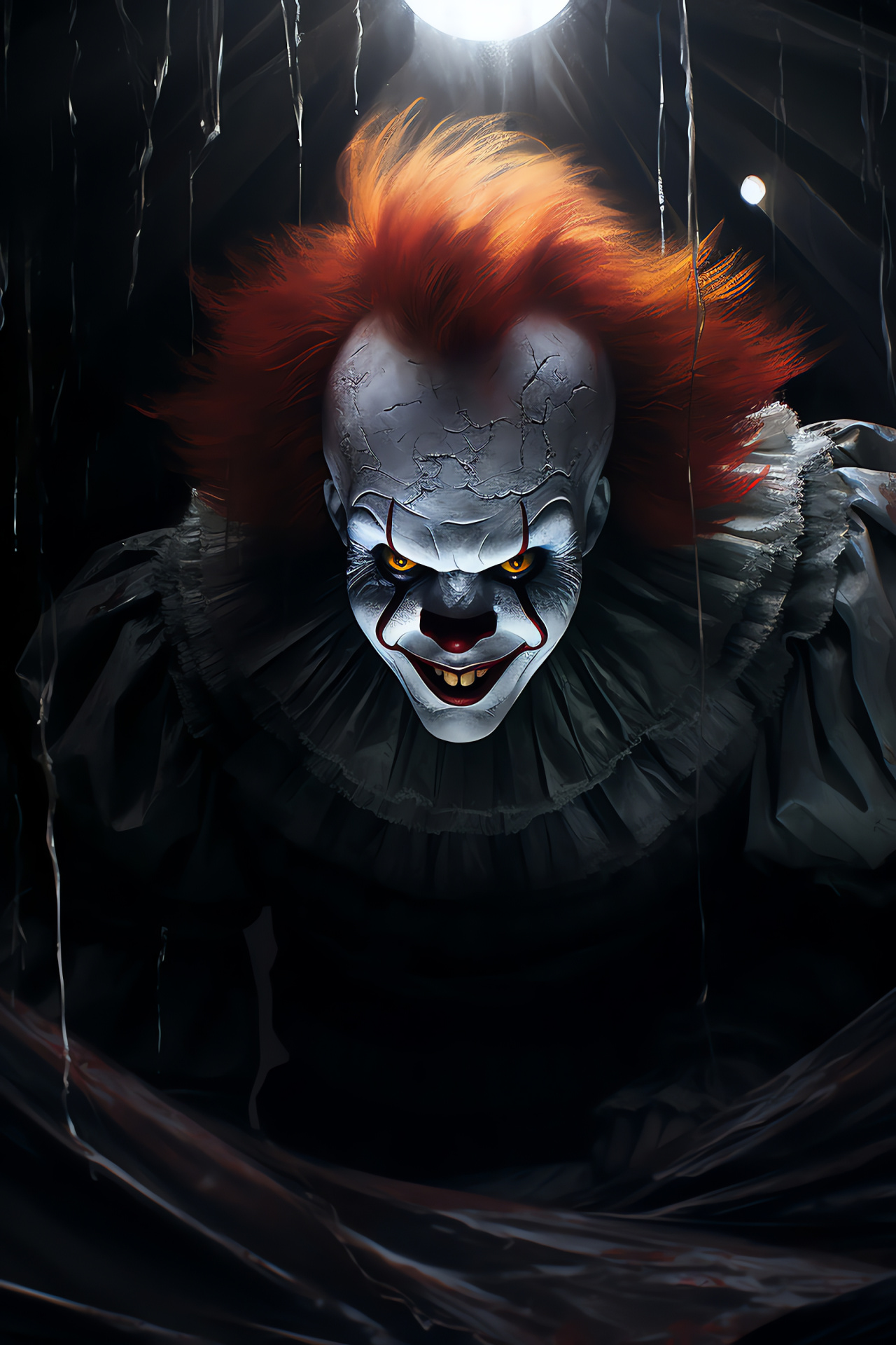 Sinister showman, Big top terror, Malevolent shadows, Harlequin horror, Circus nightmare, HD Phone Image