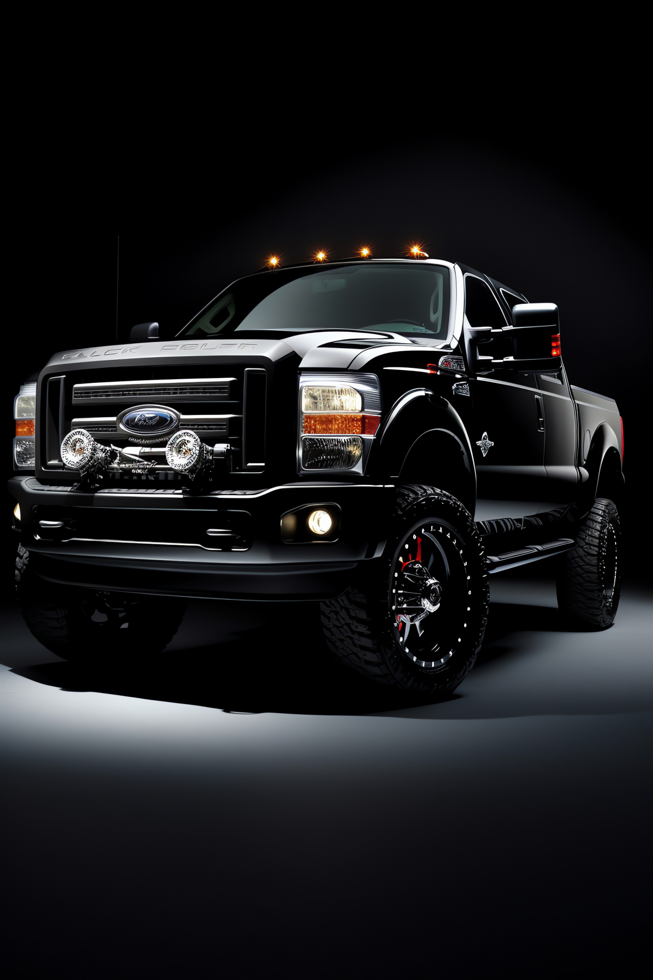 Powerstroke innovation, Engine prowess, Technical mastery, Diesel engine mechanics, Refined power, HD Phone Image