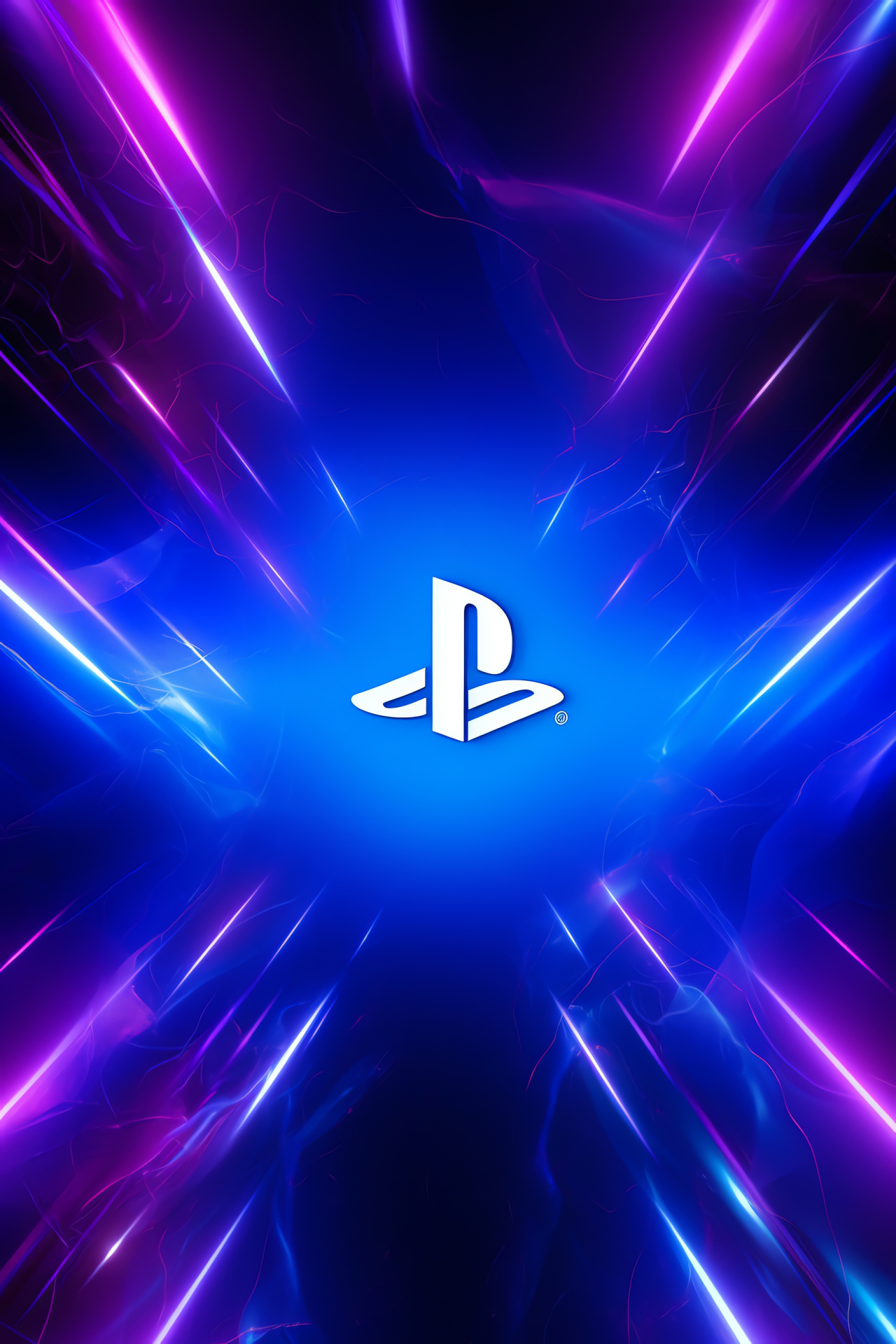 PS4 moniker, Radiant streaks design, Spectrum of shades, Advanced optics, Kinetic graphic elements, HD Phone Wallpaper