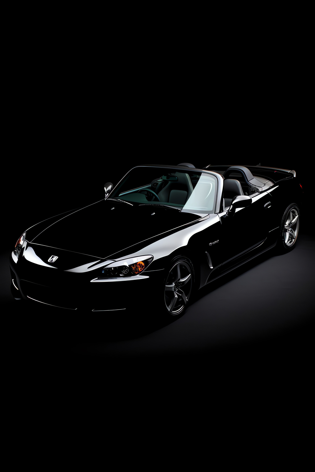 Silver elegance, Honda S2000 Type V, Automotive art, High-frame view, Design simplicity, HD Phone Image