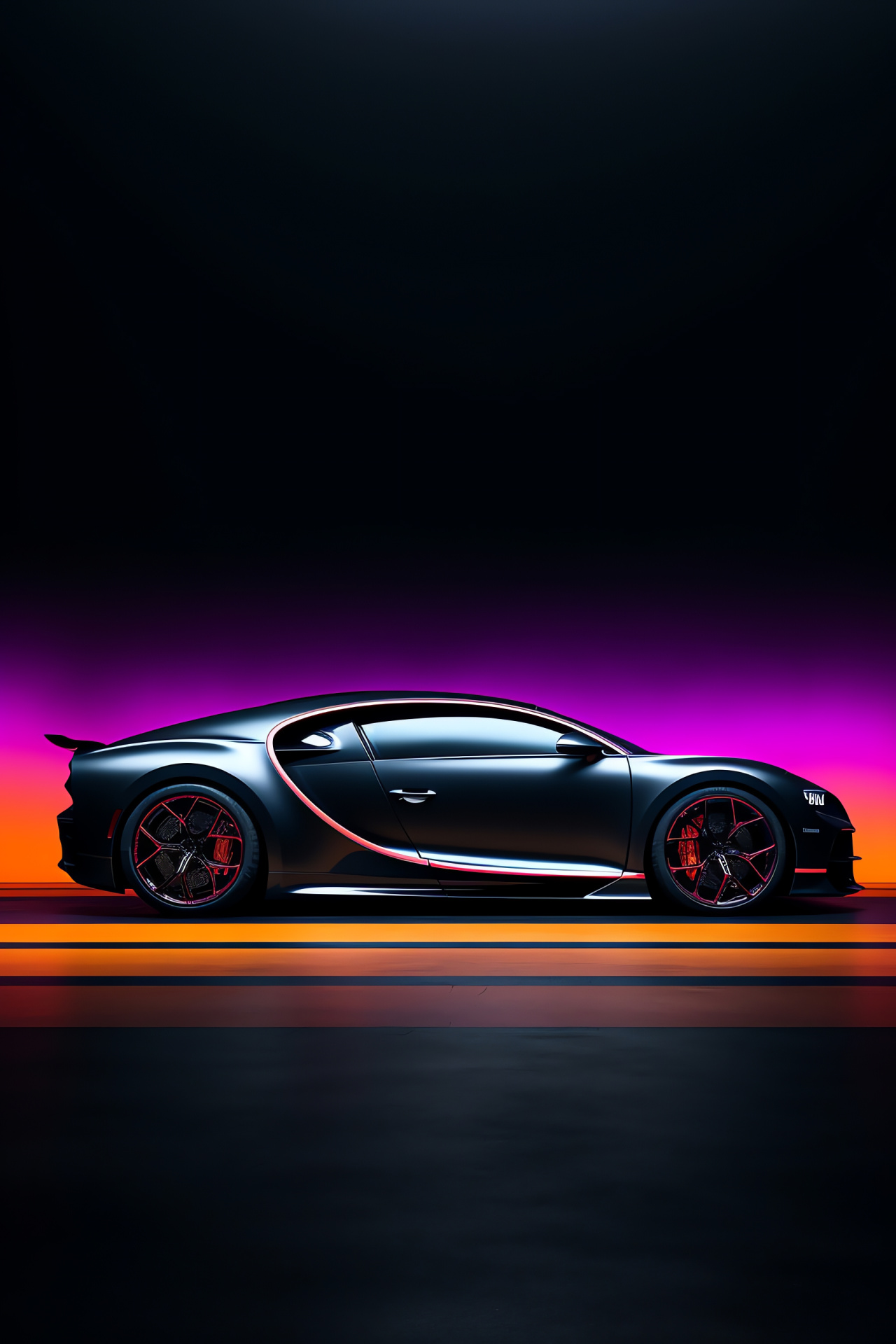 Exclusive Bugatti model, Chiron Pur Sport design, French-Italian craftsmanship, Sophisticated paintwork, HD Phone Wallpaper