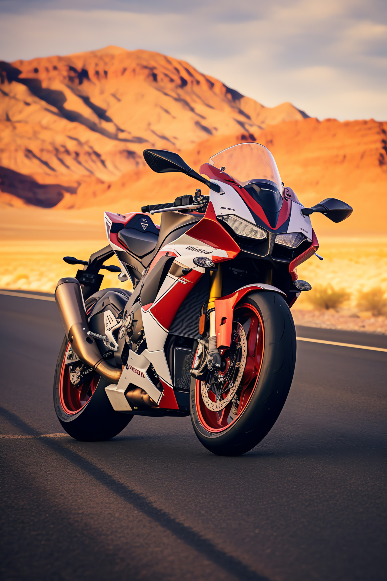 Honda CBR1000RR Fireblade, Superbike desert run, Motorbike freedom, Precision engineering, Off-the-beaten-path exploration, HD Phone Wallpaper