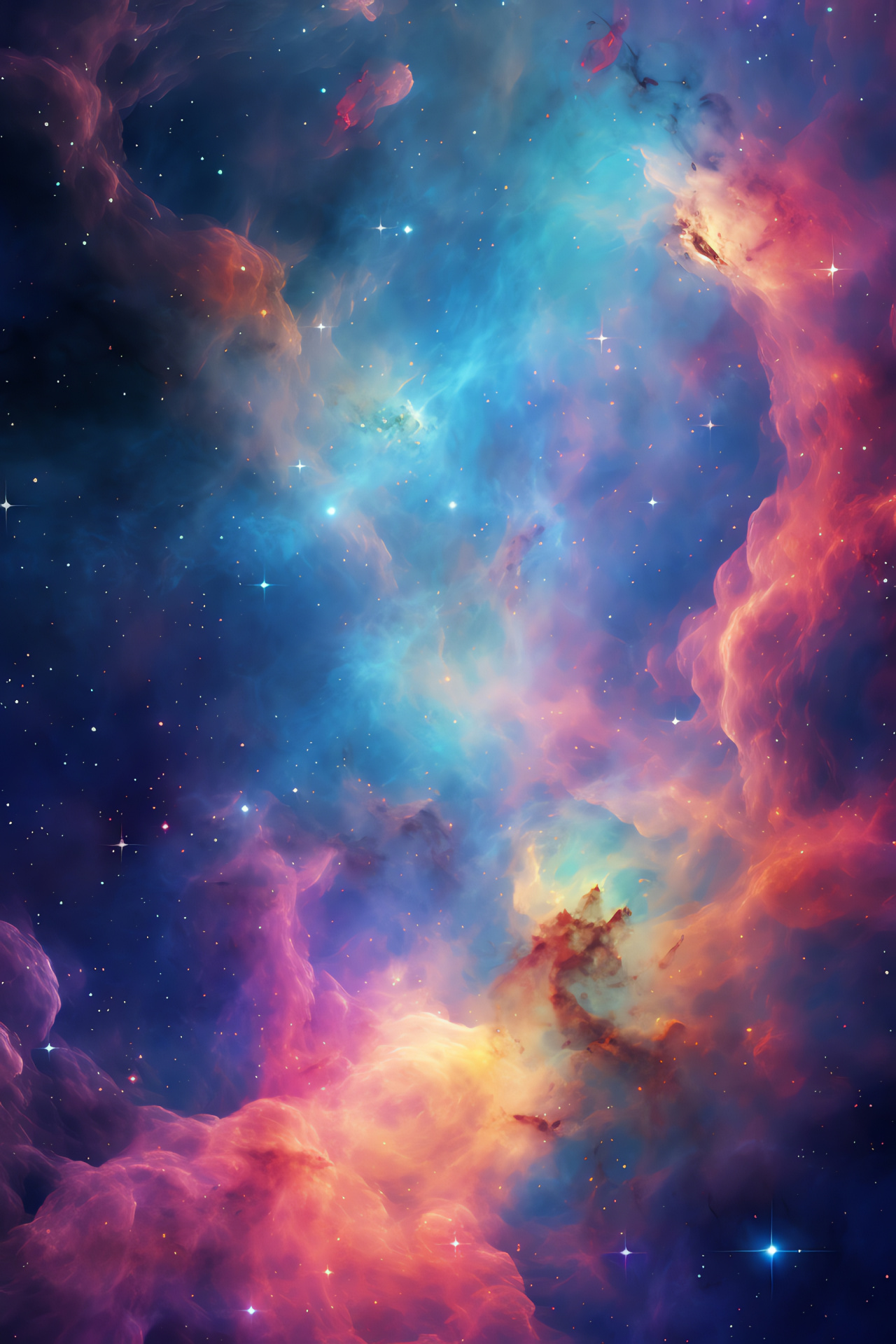 Astronomical beauty, Universe charm, Nebula canvas, Space phenomenon, Galactic curls, HD Phone Image