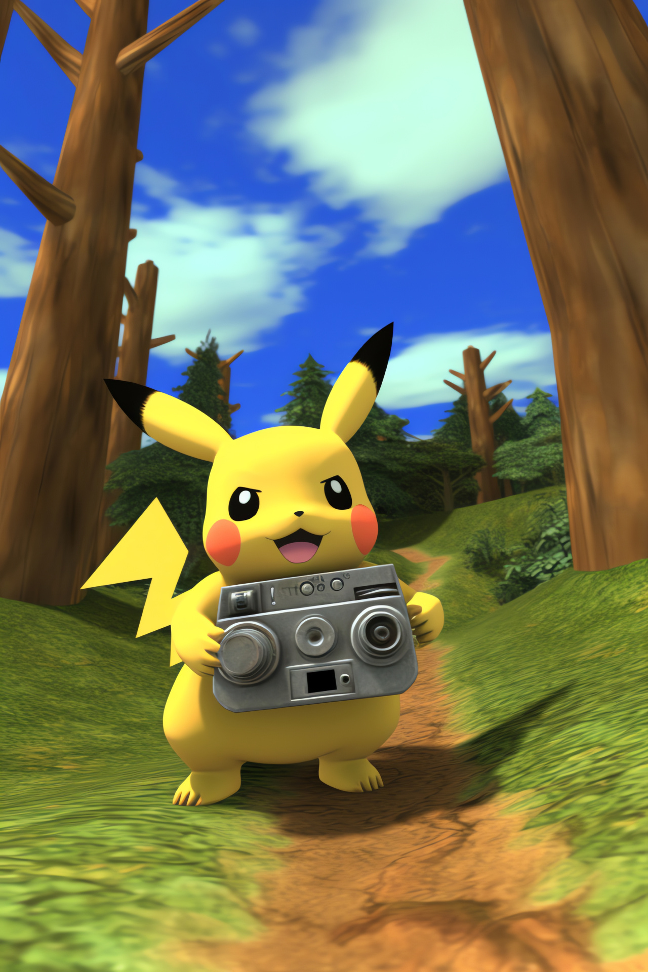 N64 gaming era Pikachu, Pokmon Snap adventure, Classic N64 controller, Pokmon gaming icon, Nostalgic game system, HD Phone Wallpaper