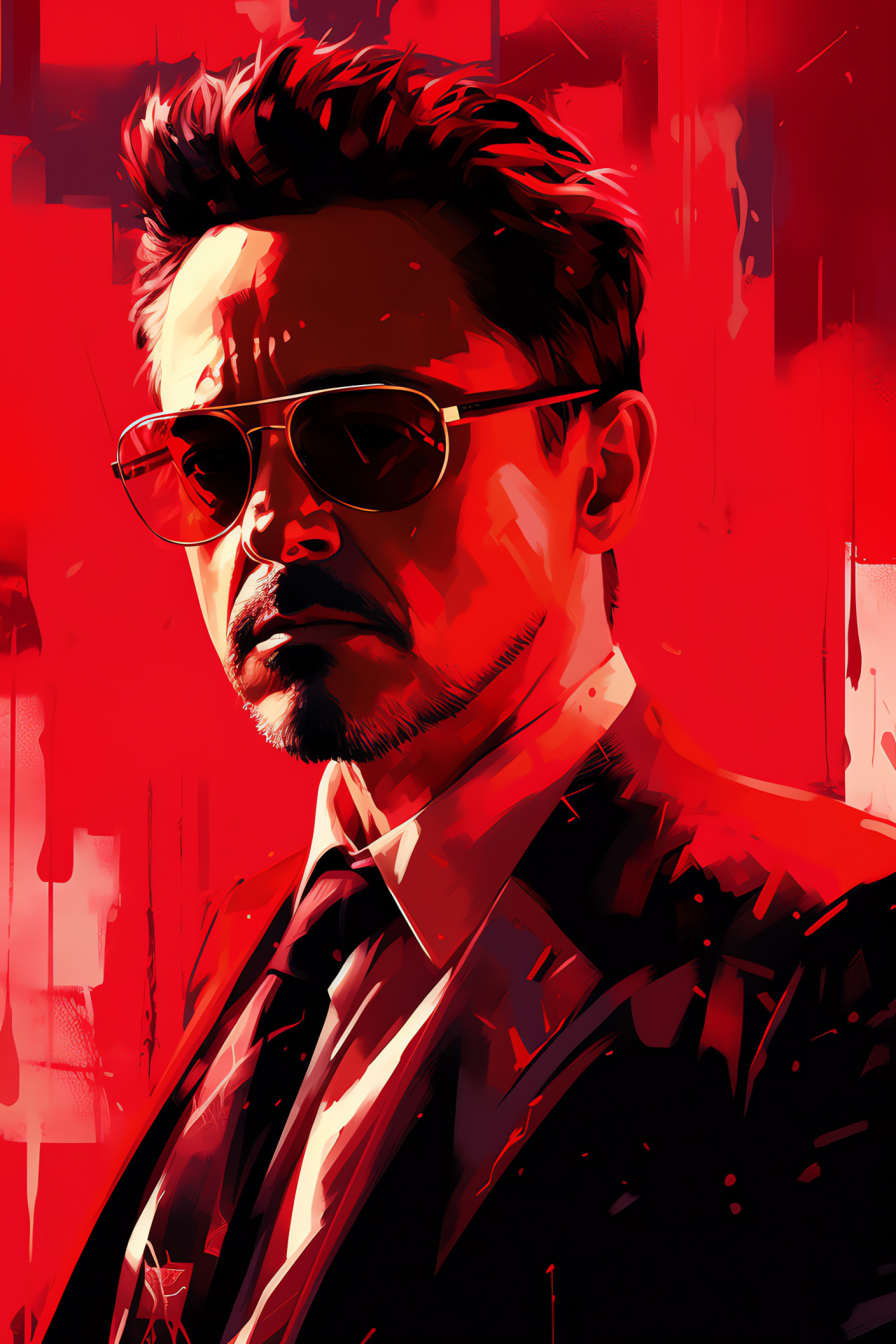 Robert Downey Jr, leading man, Iron Man depiction, magnetic presence, tailored fashion, HD Phone Image