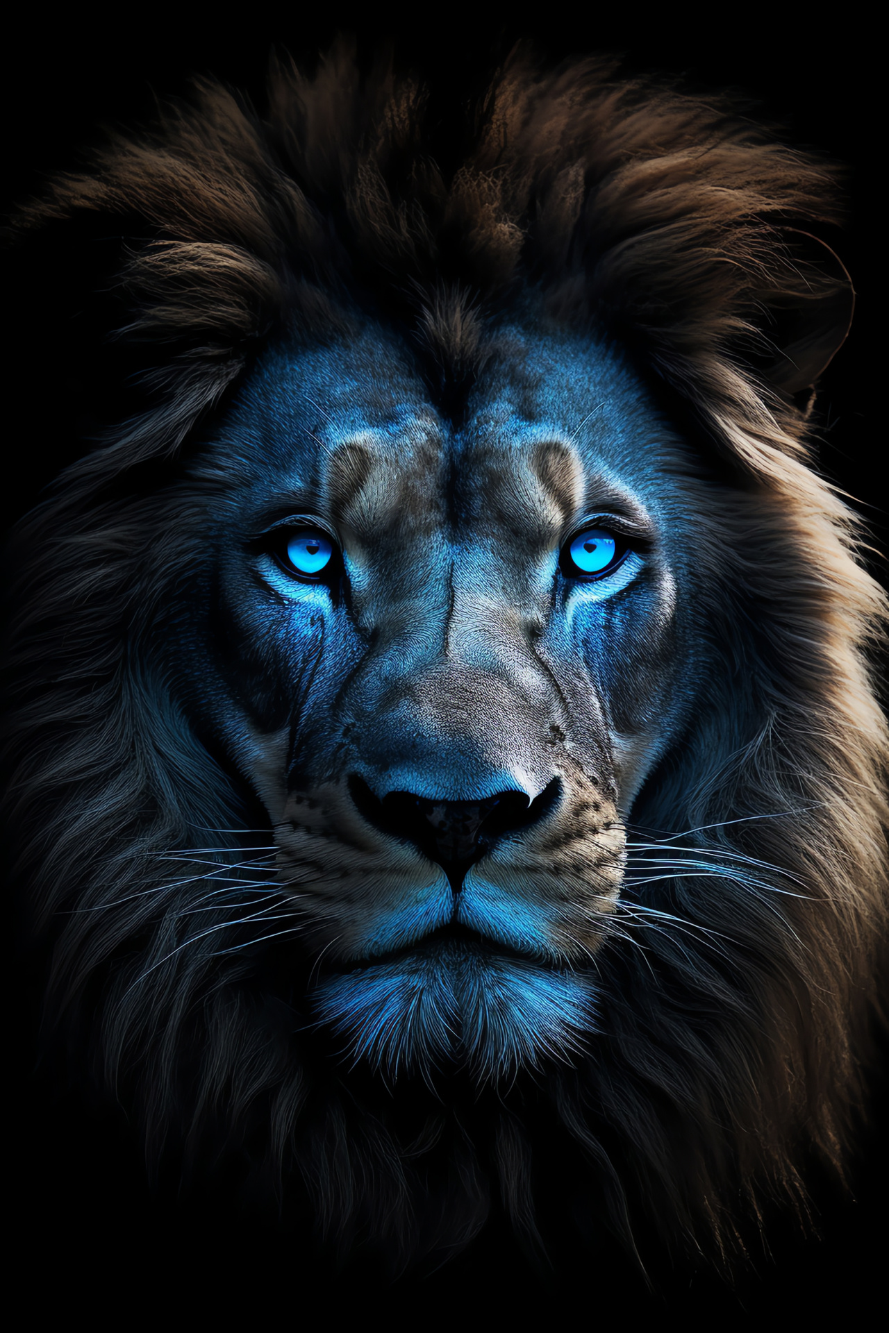 Narnia's Aslan, Majestic lion, Fantasy film series, Piercing gaze, Regal creature, HD Phone Wallpaper