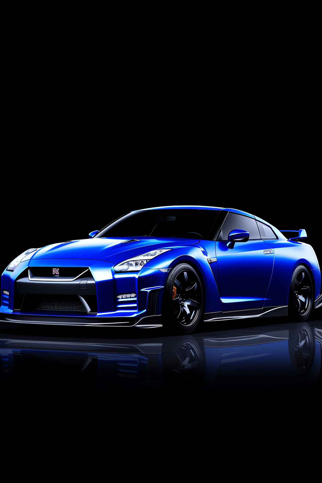 Nissan GTR R35 Nismo, race-bred precision, contrasting aesthetics, dynamic appearance, modern sports, HD Phone Image