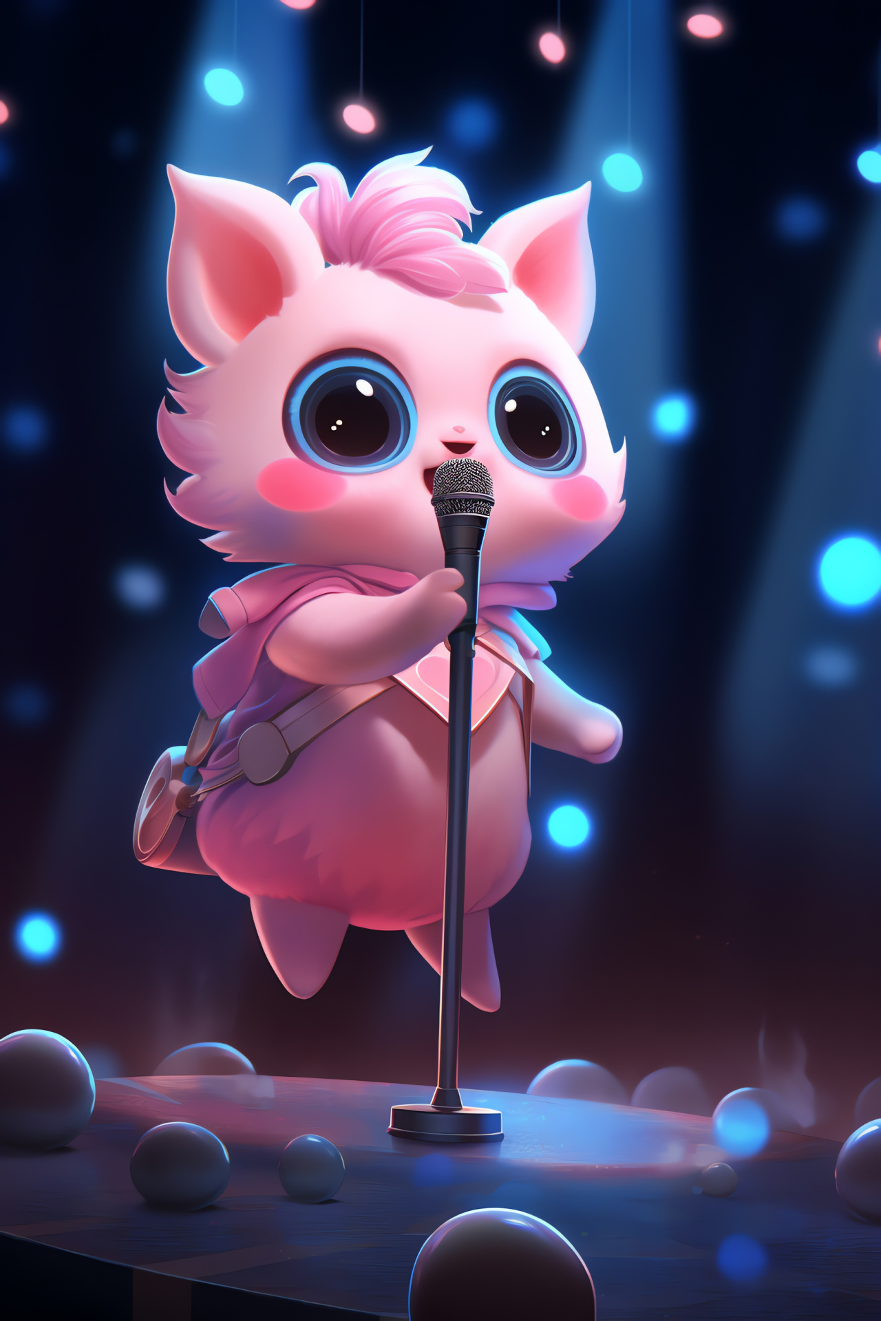 Jigglypuff's enchanting concert, Normal/Fairy dual-type, singing phenomenon, Sleepy lullabies, dreamy aura, HD Phone Wallpaper