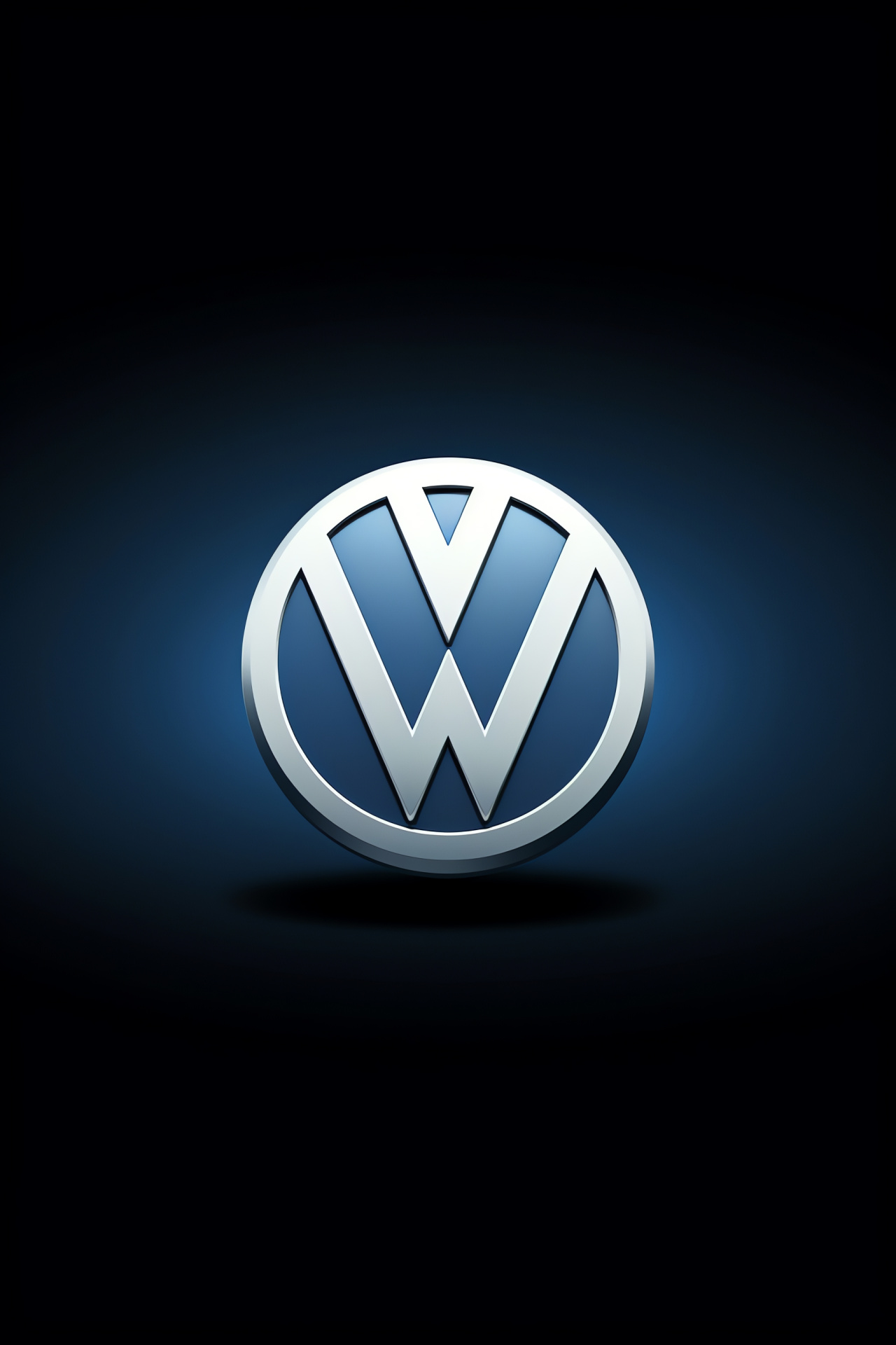 VW emblem, Brand symbolism, Classic color theme, German automaker, Design purity, HD Phone Image