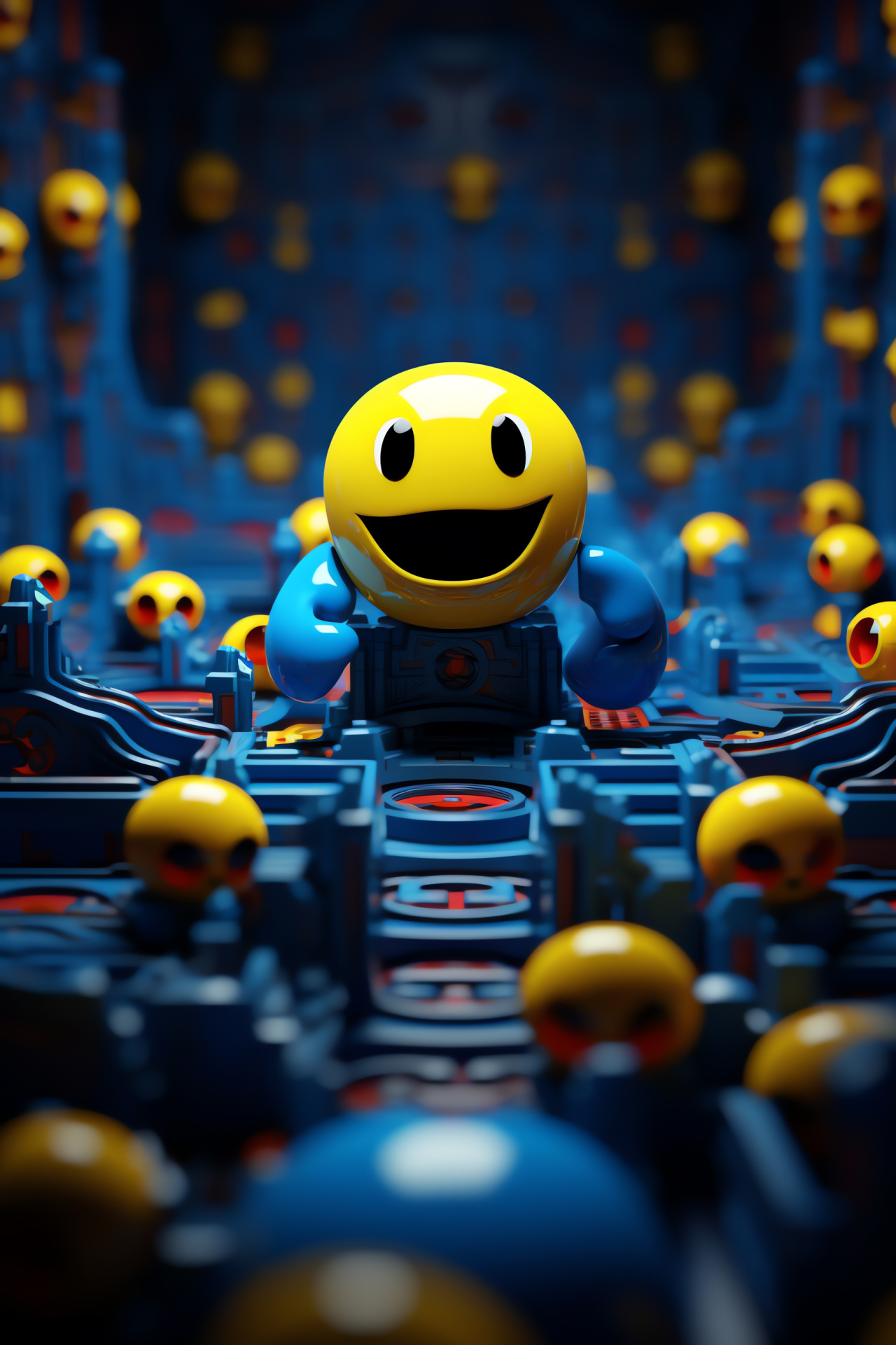 Pacman game, Pacworld universe, Arcade mascot, Classic gaming, Round protagonist, HD Phone Image