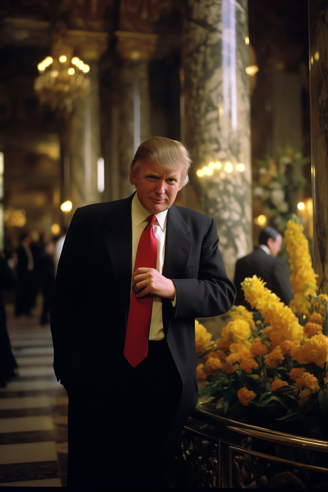 Donald Trump, Film cameo, Historical New York hotel, Popular culture, Nostalgic cinema, HD Phone Wallpaper