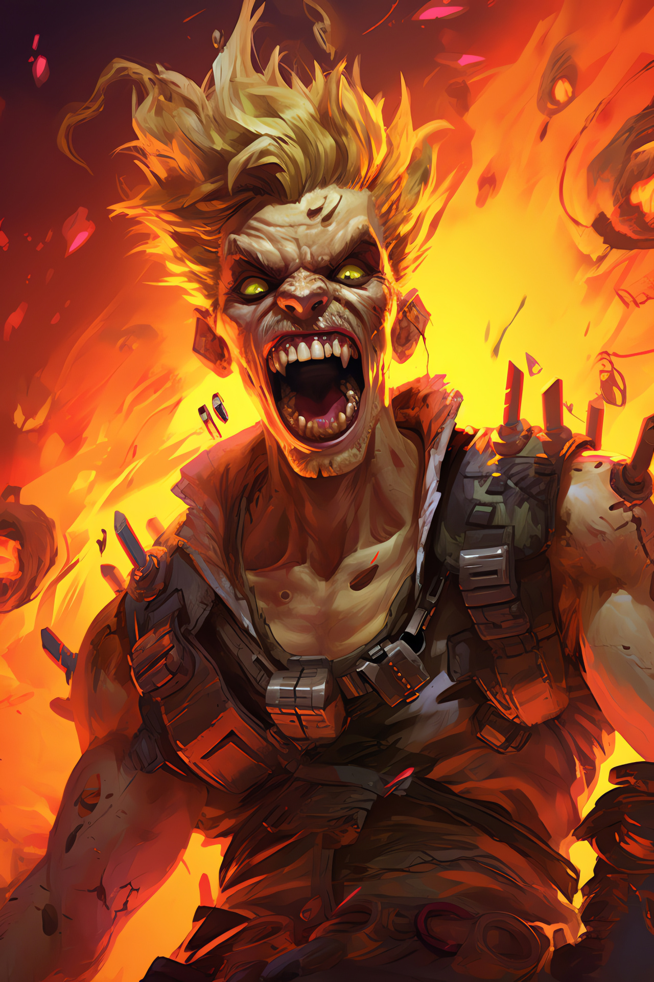 Overwatch Junkrat, Explosive enthusiast, Madcap demolitionist, Australian rebel, Pyrotechnic, HD Phone Wallpaper