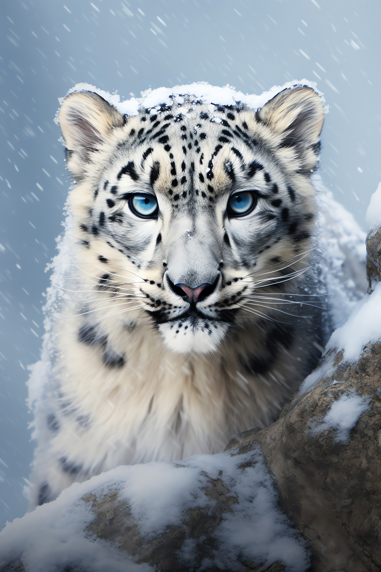 Feline grace, Snow leopard, Camouflaged hunter, Mountain predator, Silent footsteps, HD Phone Wallpaper
