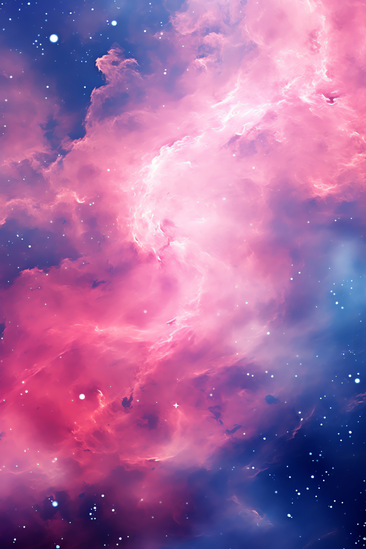 Pink Nebula, Galaxy angle, Space phenomenon, Galaxy twirls, Nebula spectrum, HD Phone Image