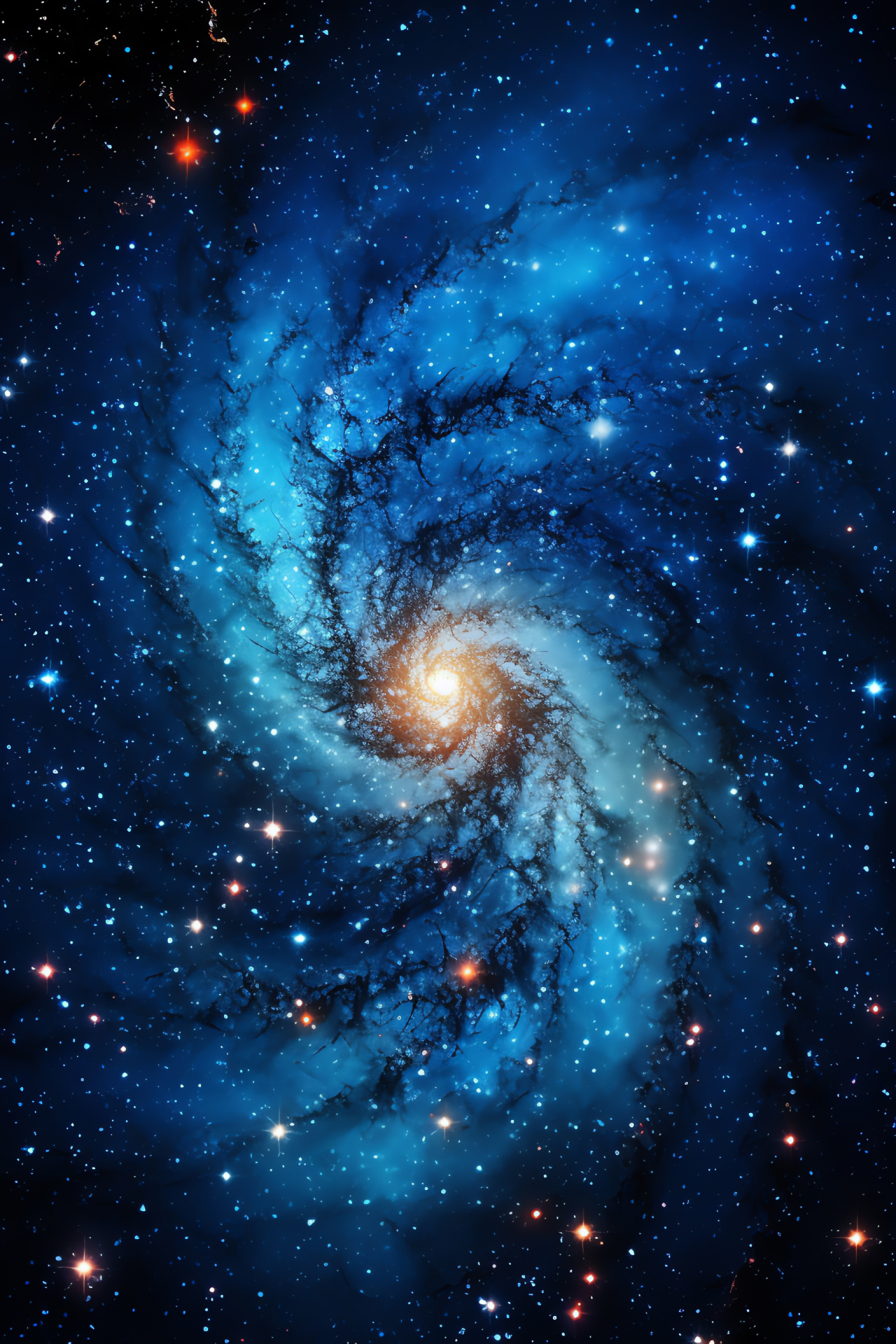 Stellar grandiosity, Galactic panorama, Cosmic vantage, Spiral structure, Star-filled areas, HD Phone Image