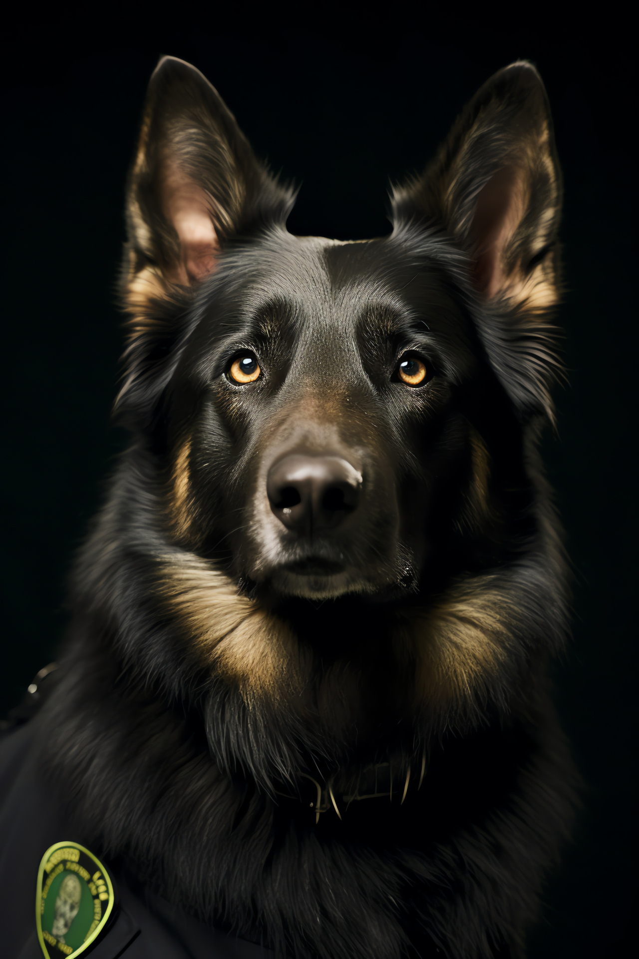 Sheepdog canine officer, Canine unit, Fur patterning, Law enforcement facility, Security expertise, HD Phone Wallpaper