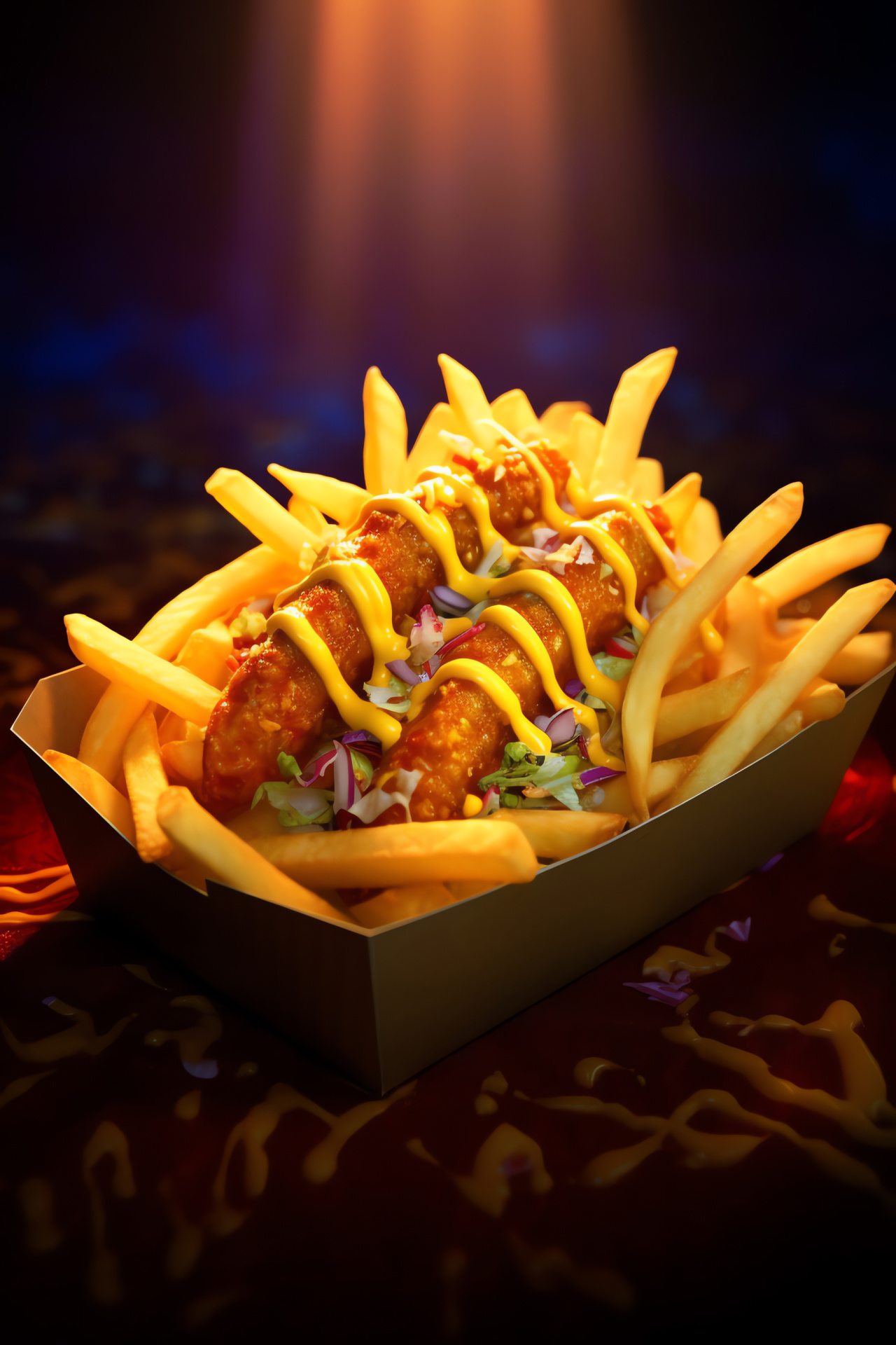 Taco Bell, restaurant fries, crispy snacks, cheesy seasoning, golden fried, HD Phone Wallpaper