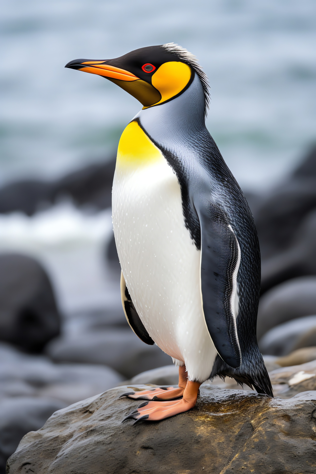 Royal penguin, Wildlife habitat, Sub-Antarctic fauna, Ornithology enthusiast, Beach ecosystem, HD Phone Image