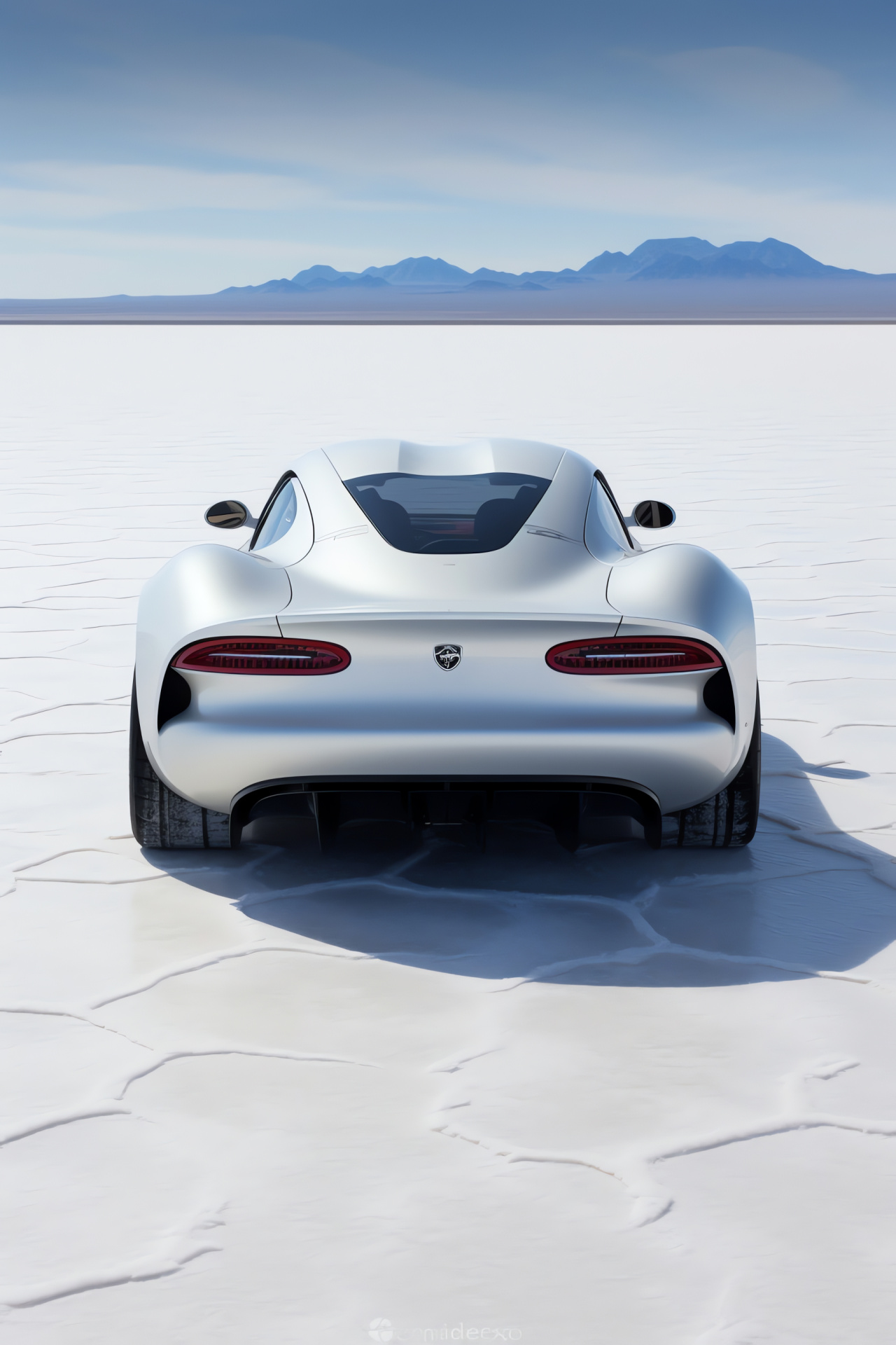 Salt Flats speed, SRT aerodynamic design, Speed trial setting, Salt surface, High-speed spoiler, HD Phone Image