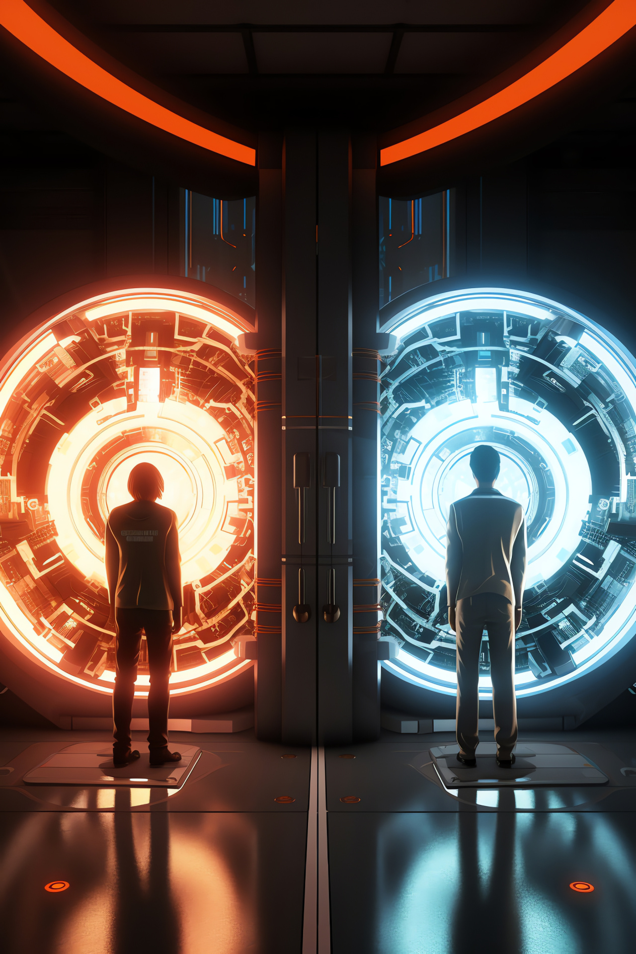 Portal puzzle gameplay, Two-screen challenge, Innovative game mechanics, Player problem solving, Valve Corporation, HD Phone Wallpaper
