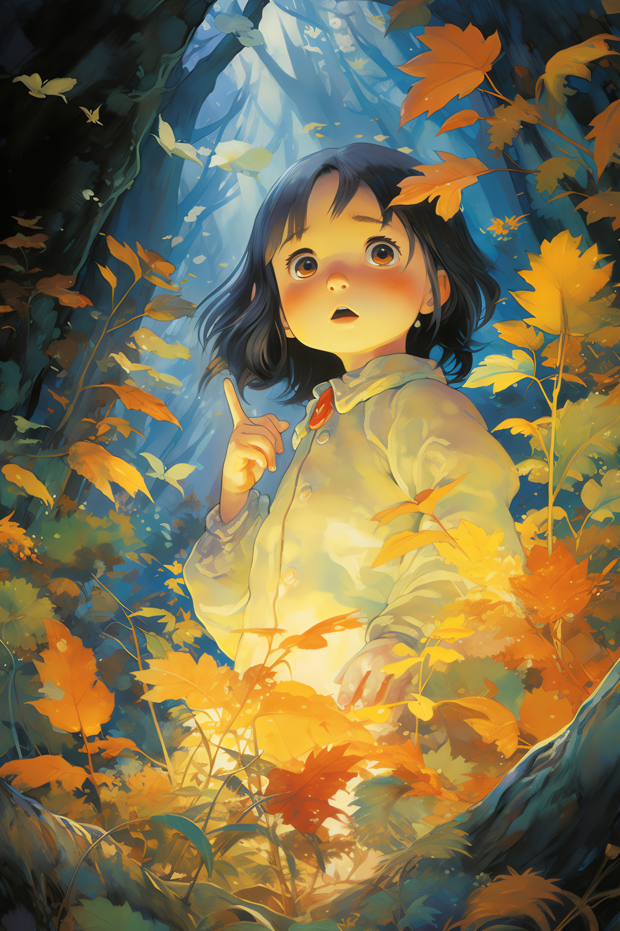 Fantasy creature, Satsuki and Mei, Animated natural setting, Magical world, Acclaimed anime, HD Phone Wallpaper