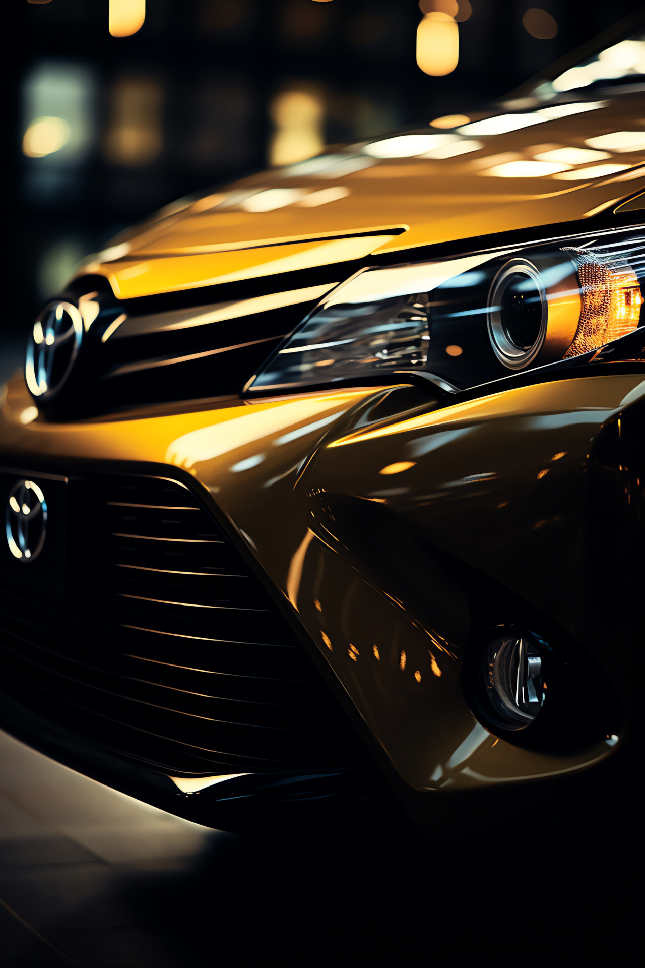 Toyota mark, City cab service, Metropolitan transport, Automotive detail, City life, HD Phone Wallpaper