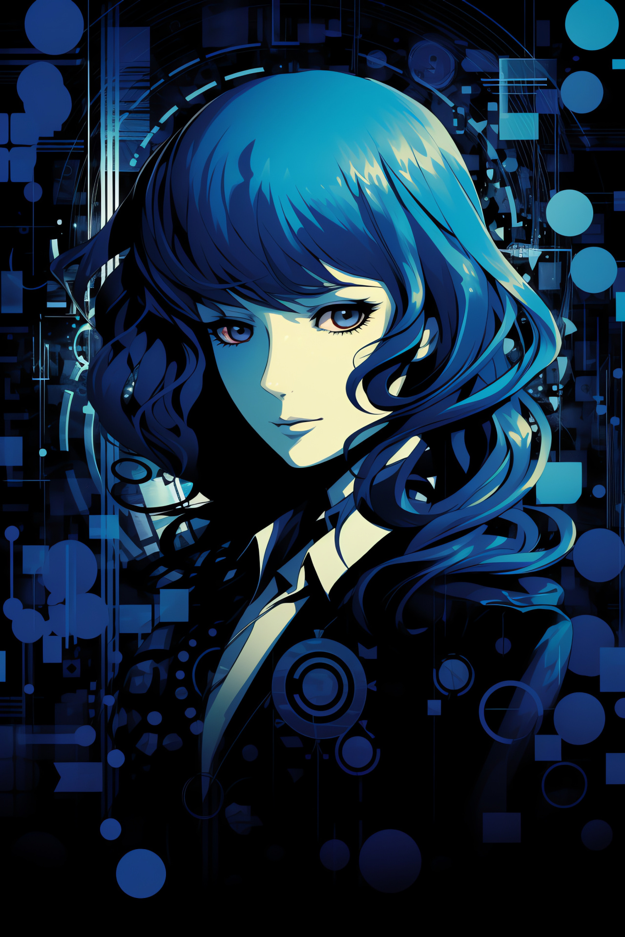 Persona 3 Yukari, Goddess Isis, Purity attire, Royal diadem, Mythological resemblance, HD Phone Image