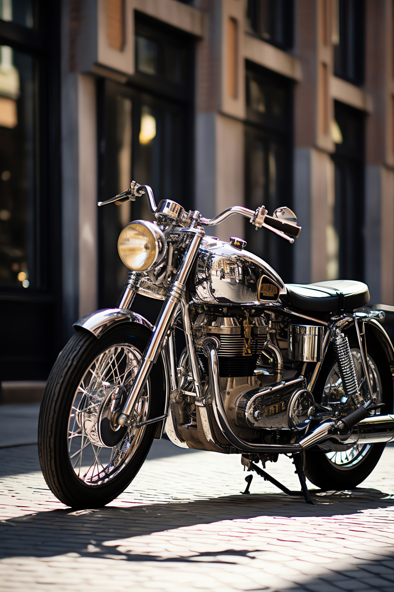 Amsterdam Brough Superior, Polished aluminum bike, Timeless SS100 design, Motorcycle in Dutch capital, Superior British engineering, HD Phone Wallpaper