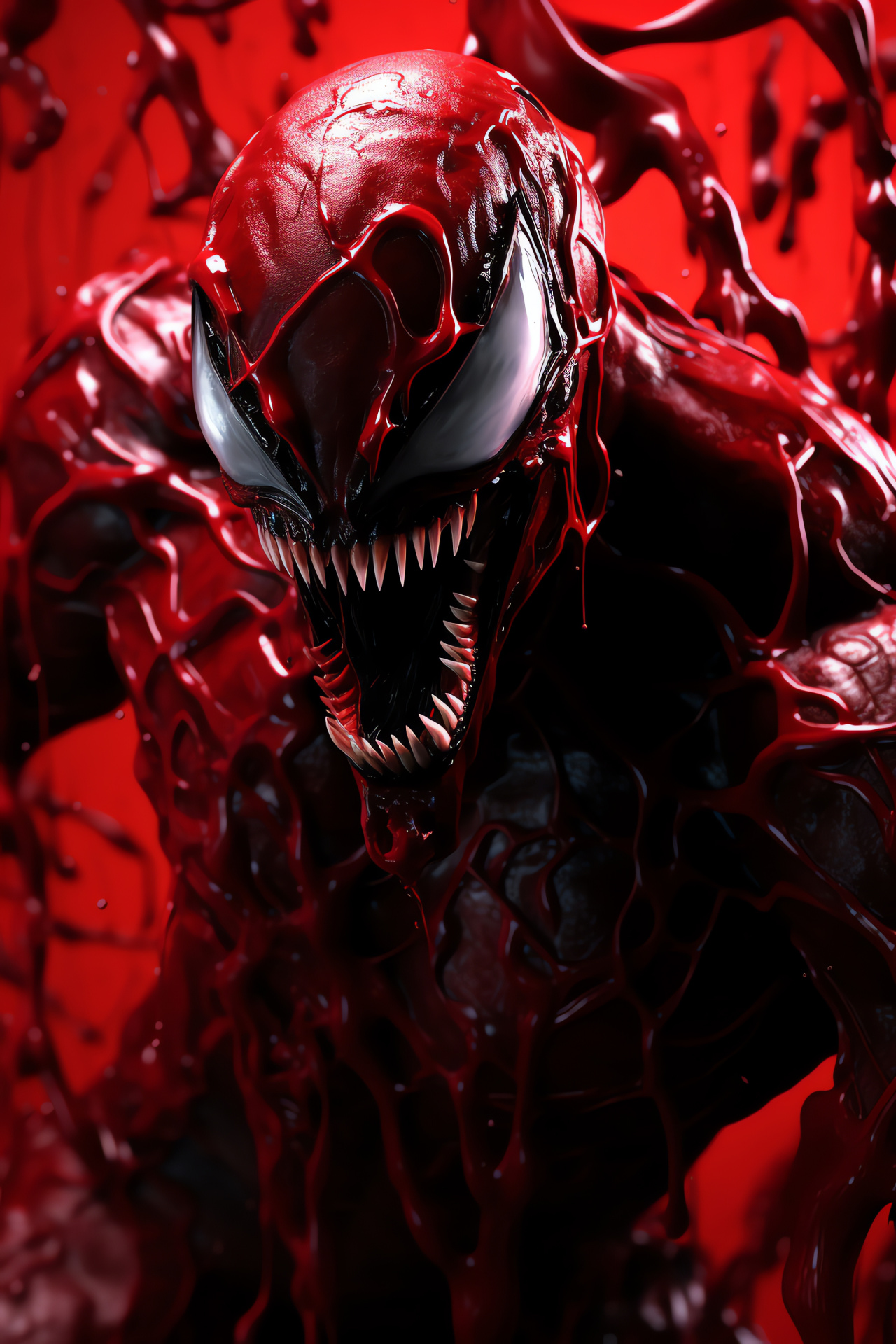 Venom character, Menacing presence, Comic book movie, Marvel villain, Alien symbiote, HD Phone Image