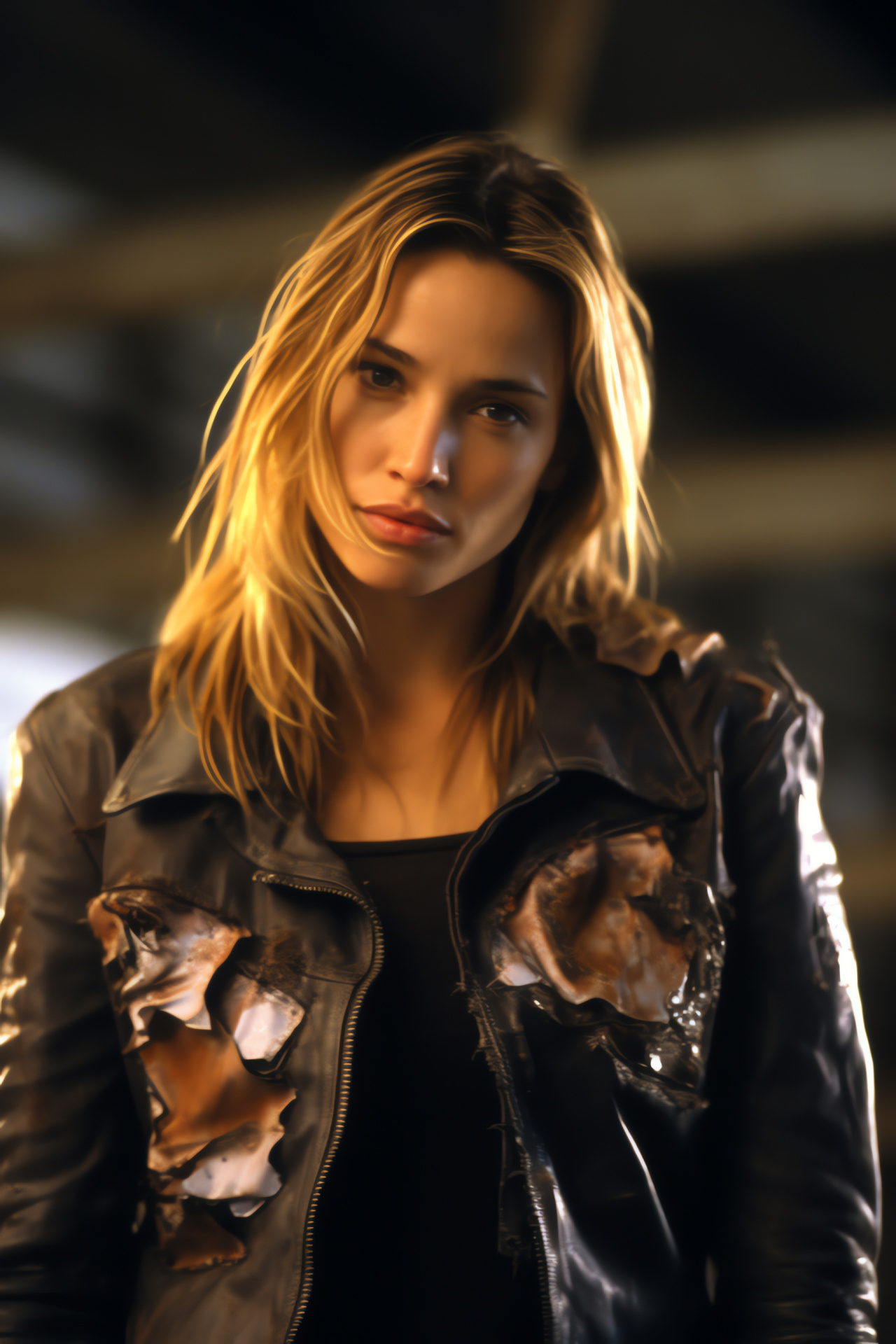 Actress Piper Perabo, Hollywood female star, Brisk attire, Urban exploration, Cinematic tension, HD Phone Wallpaper