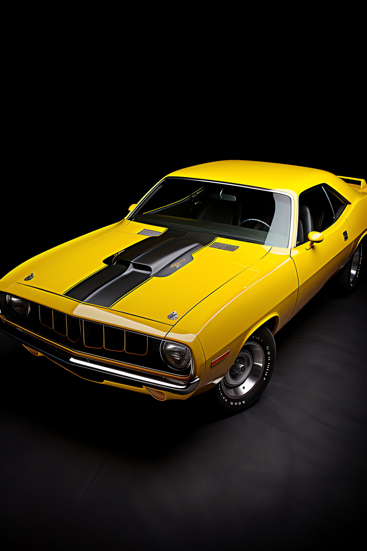 1970 Plymouth Barracuda, Classic muscle car, Hemi-powered vehicle, Vintage beauty, Collector's item, HD Phone Wallpaper