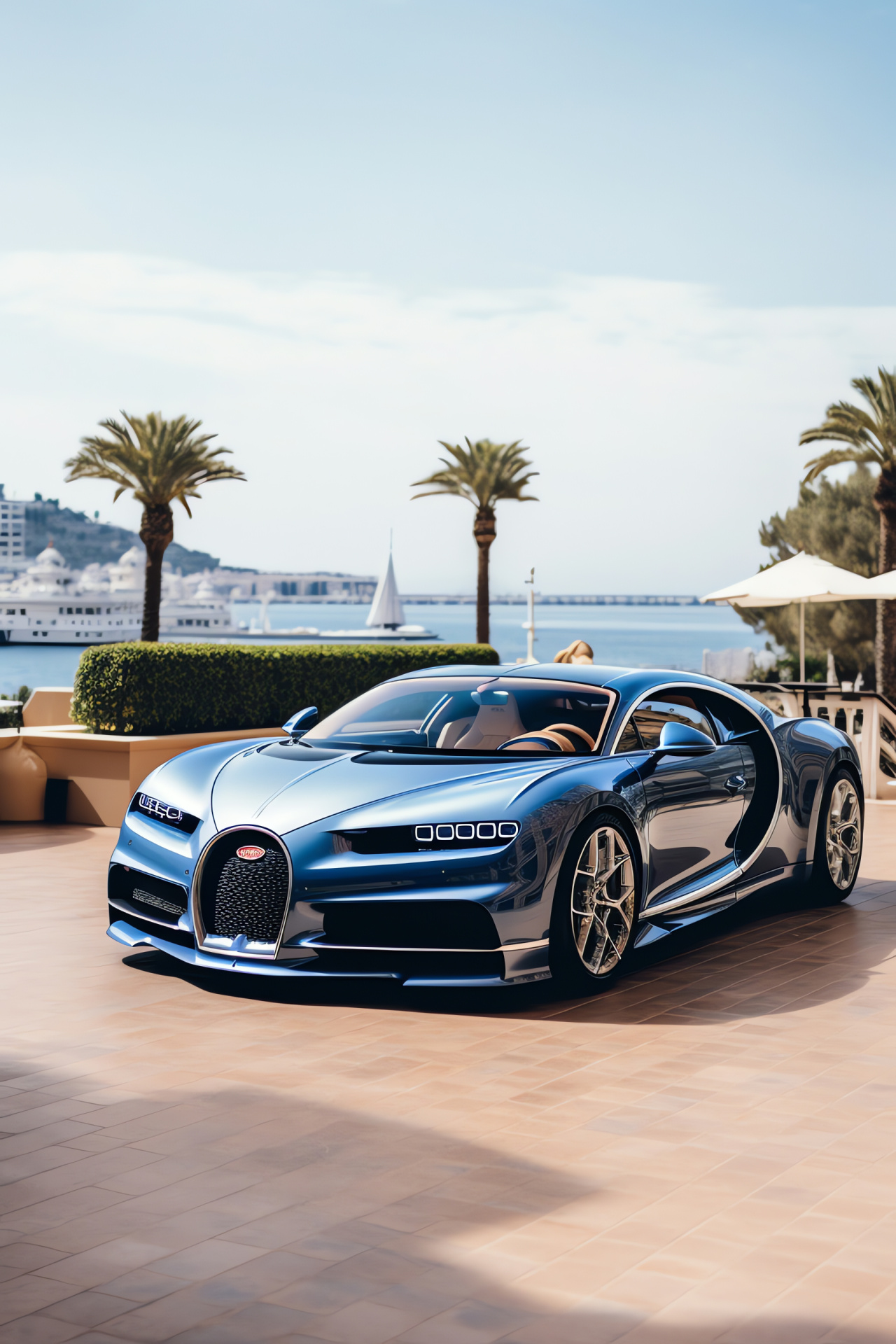 Bugatti Chiron, Monaco glamour, High-performance sports car, Exclusive motorsport event, Racing heritage, HD Phone Image