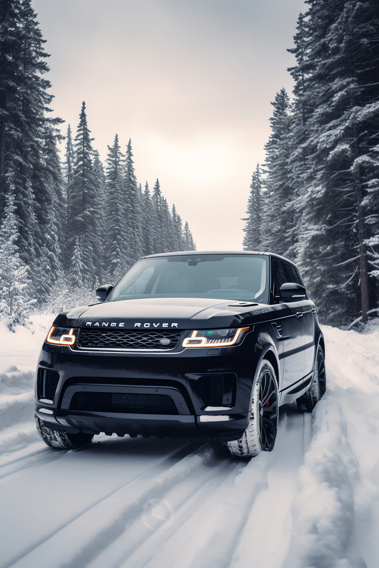 Range Rover Sport 2018, Canadian Rockies tour, Winter SUV ride, Advanced AWD, Comfort driving, HD Phone Image