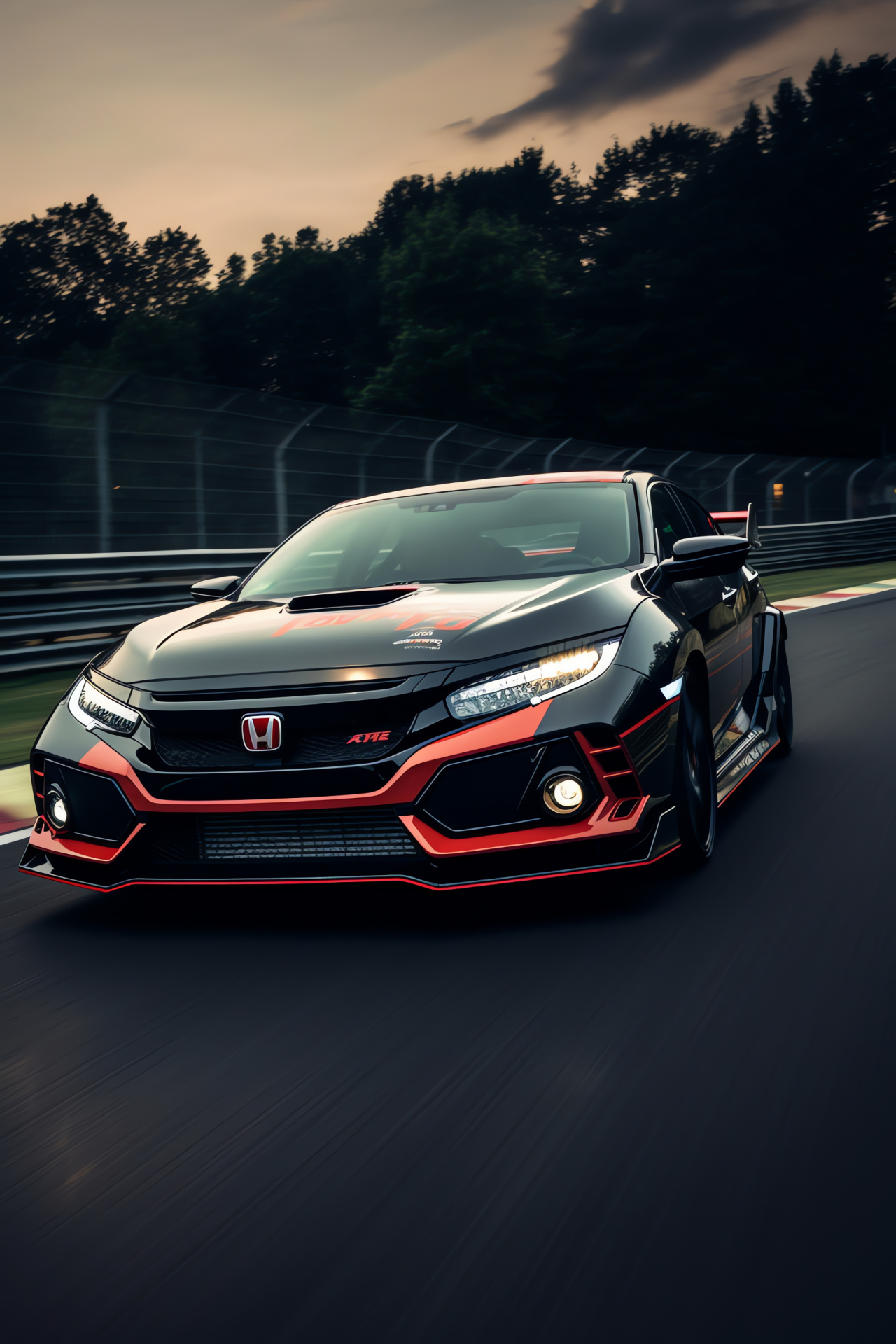 Honda Civic Type R, VTEC system, Suzuka motorsport, Race-ready Civic, Sporty appearance, HD Phone Wallpaper