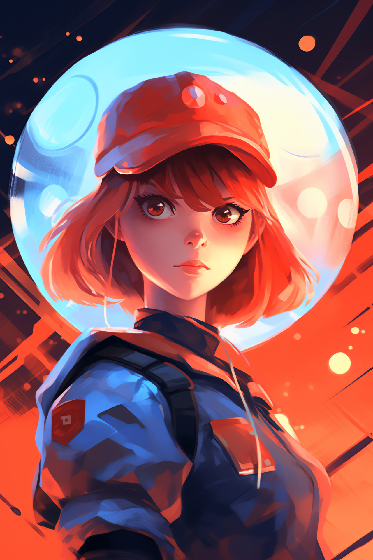 Gym Leader Misty, Aquatic specialist, Pokemon series, Animated expression, Water-type expert, HD Phone Image