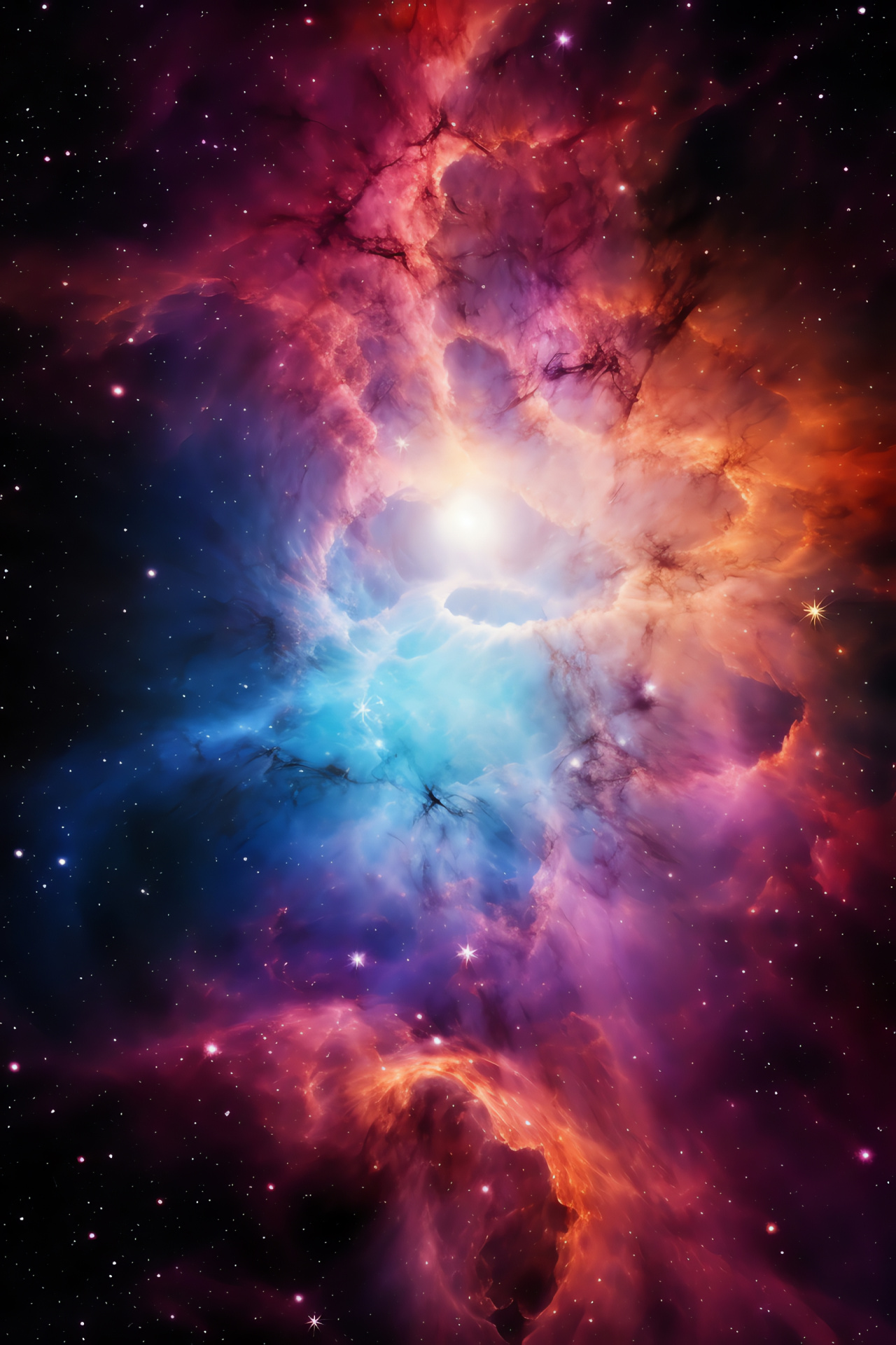 Interstellar spectacle, Galactic beauty, Star remnants, Nebular gas clouds, Astronomical phenomena, HD Phone Image