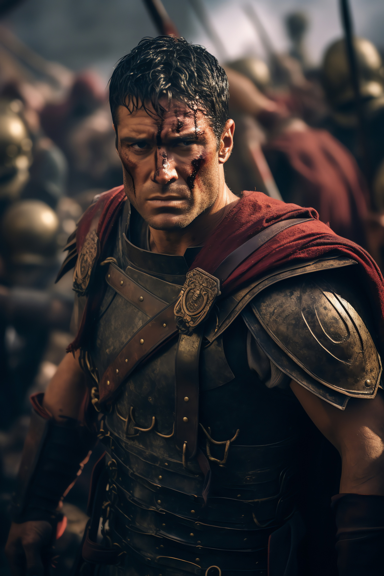 Spartacus battle, Revolution theme, Ancient Rome setting, Gladiator combat, Historical Clash, HD Phone Wallpaper