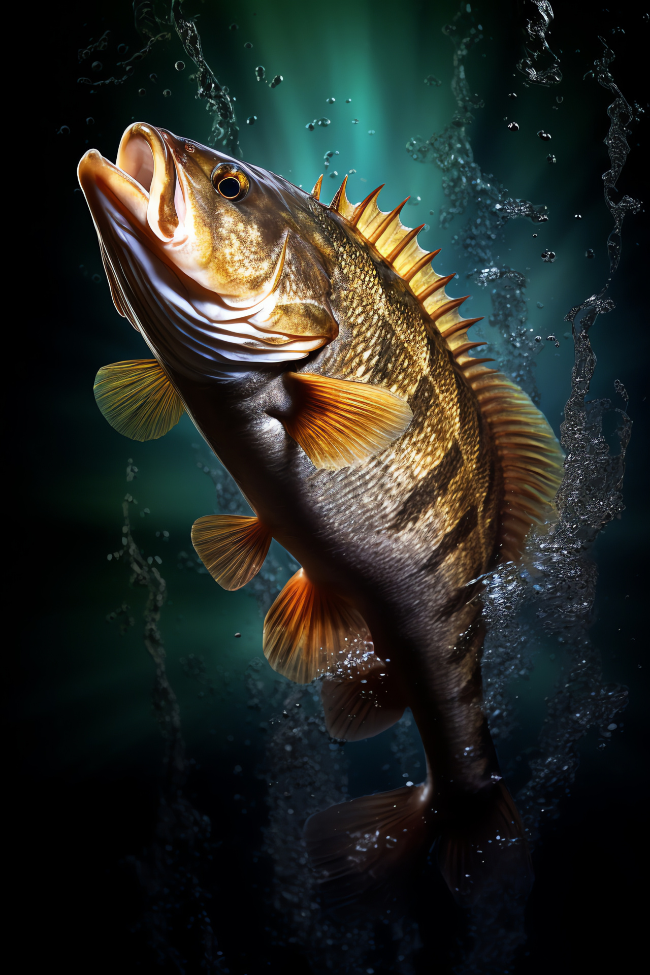 Smallmouth Bass, Aquatic hunter, River fish species, Bass angling, Underwater camouflage, HD Phone Image