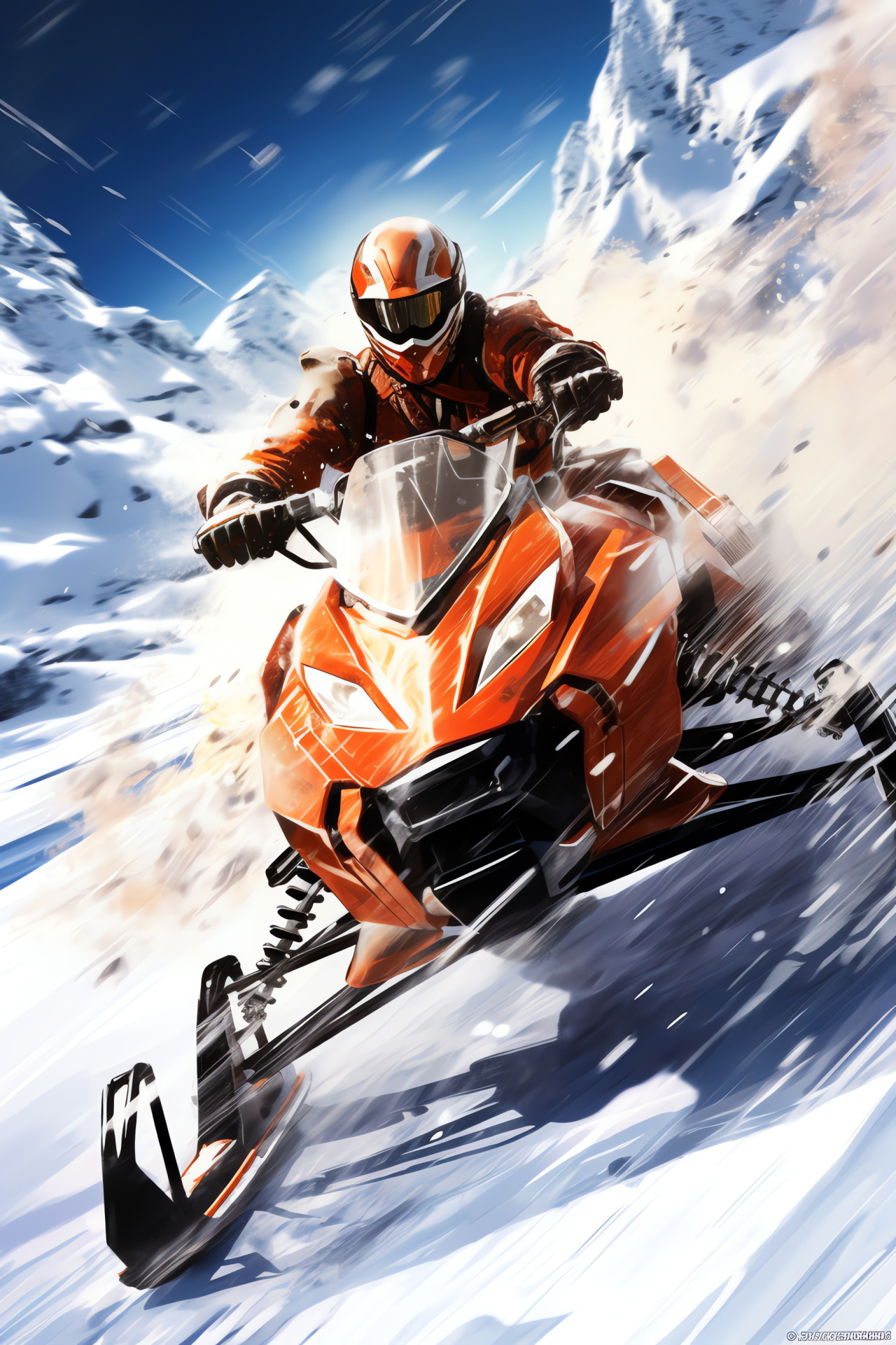 Espionage film Spectre, Protagonist Bond, Snowy expanse, Motorized winter vehicle, Wintry frost, HD Phone Wallpaper