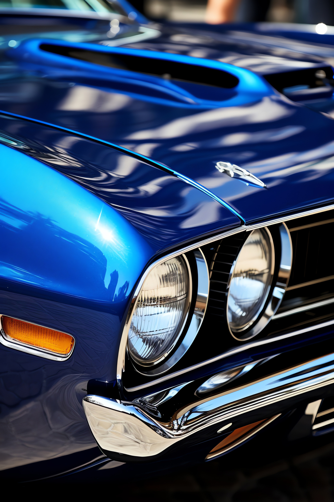 Plymouth Barracuda, Auto exhibition, Pristine condition, Historic vents, Elegant trim, HD Phone Wallpaper