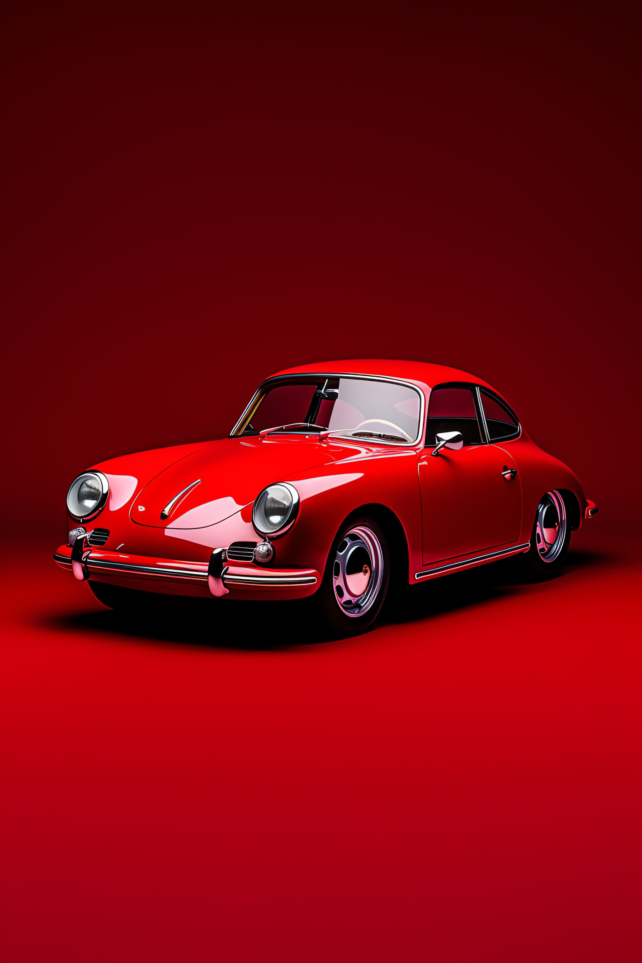 1963 Porsche legacy, Carrera 2's allure, Historic model presentation, Red color dominance, Automotive collectible, HD Phone Image