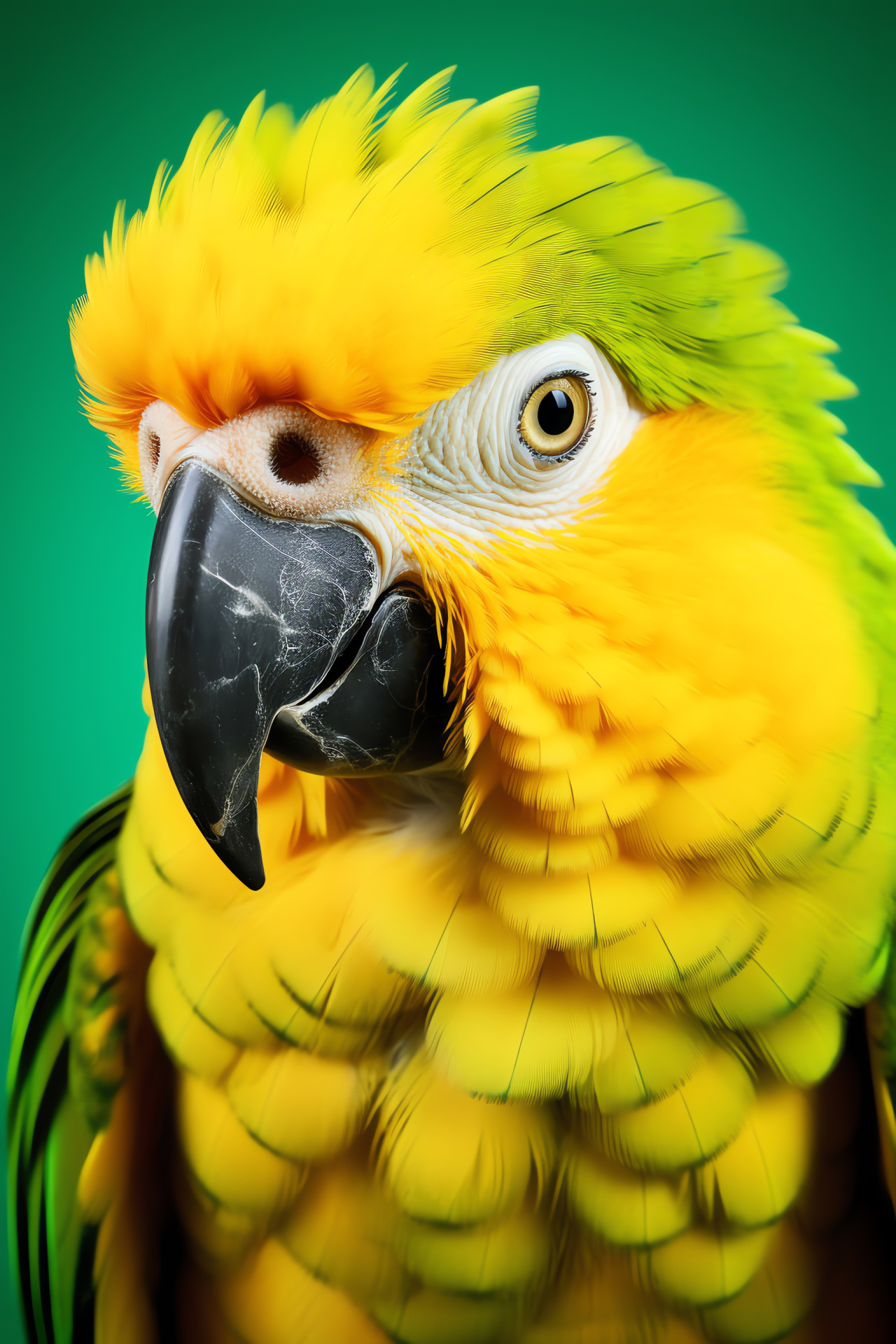 Parrot vivid feathers, perch outlook, tropical colors, aviary residence, pet psittacine, HD Phone Wallpaper