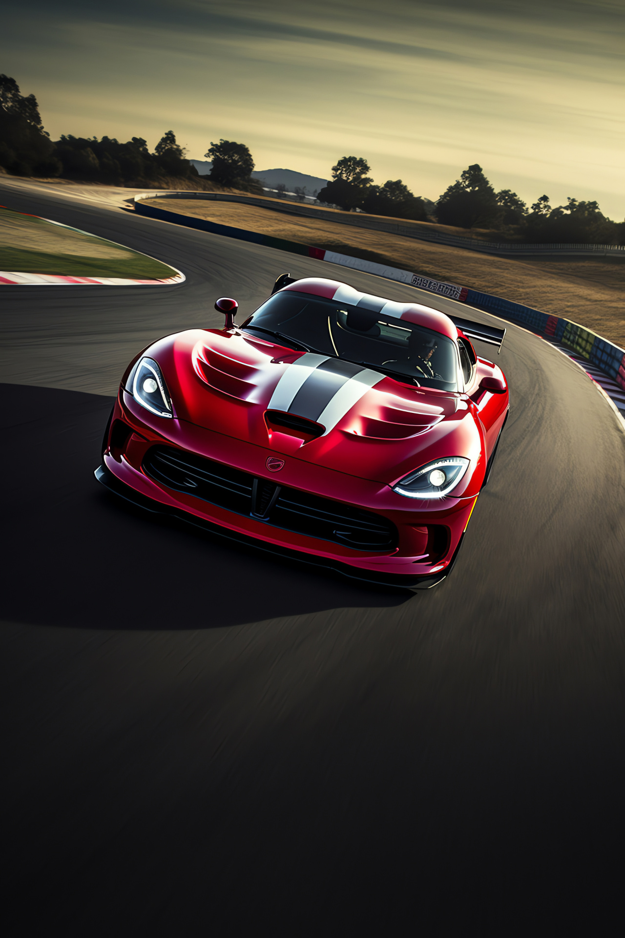 SRT Viper ACR, Raceway challenge, Engine roar, Track-ready vehicle, Competitive spirit, HD Phone Wallpaper