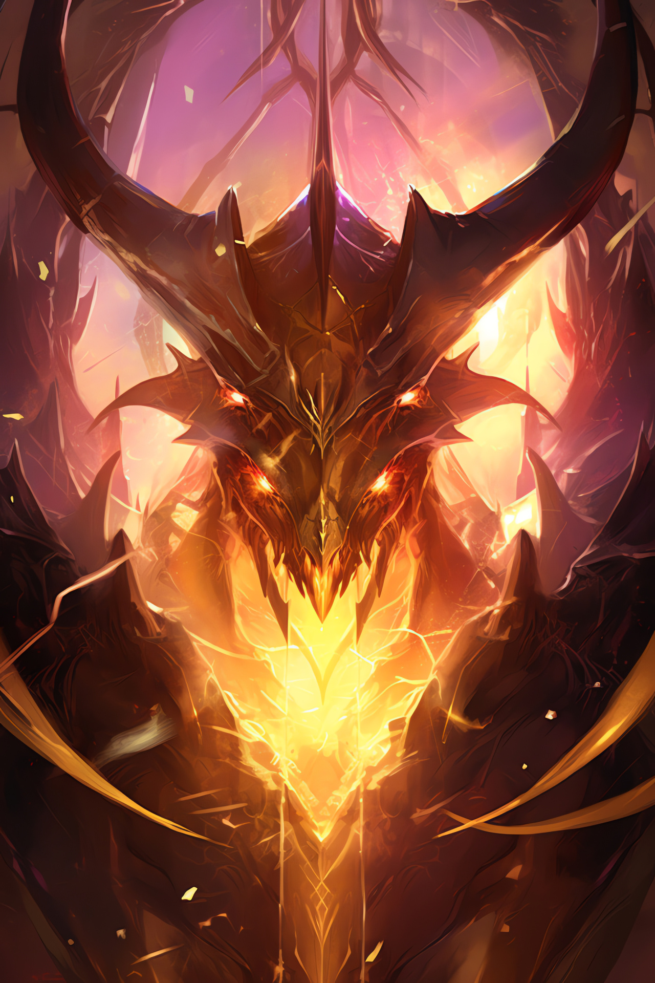 Nicol Bolas depiction, MTG battleground, Planeswalker warfare, Interdimensional lore, Ultimate manipulator, HD Phone Wallpaper